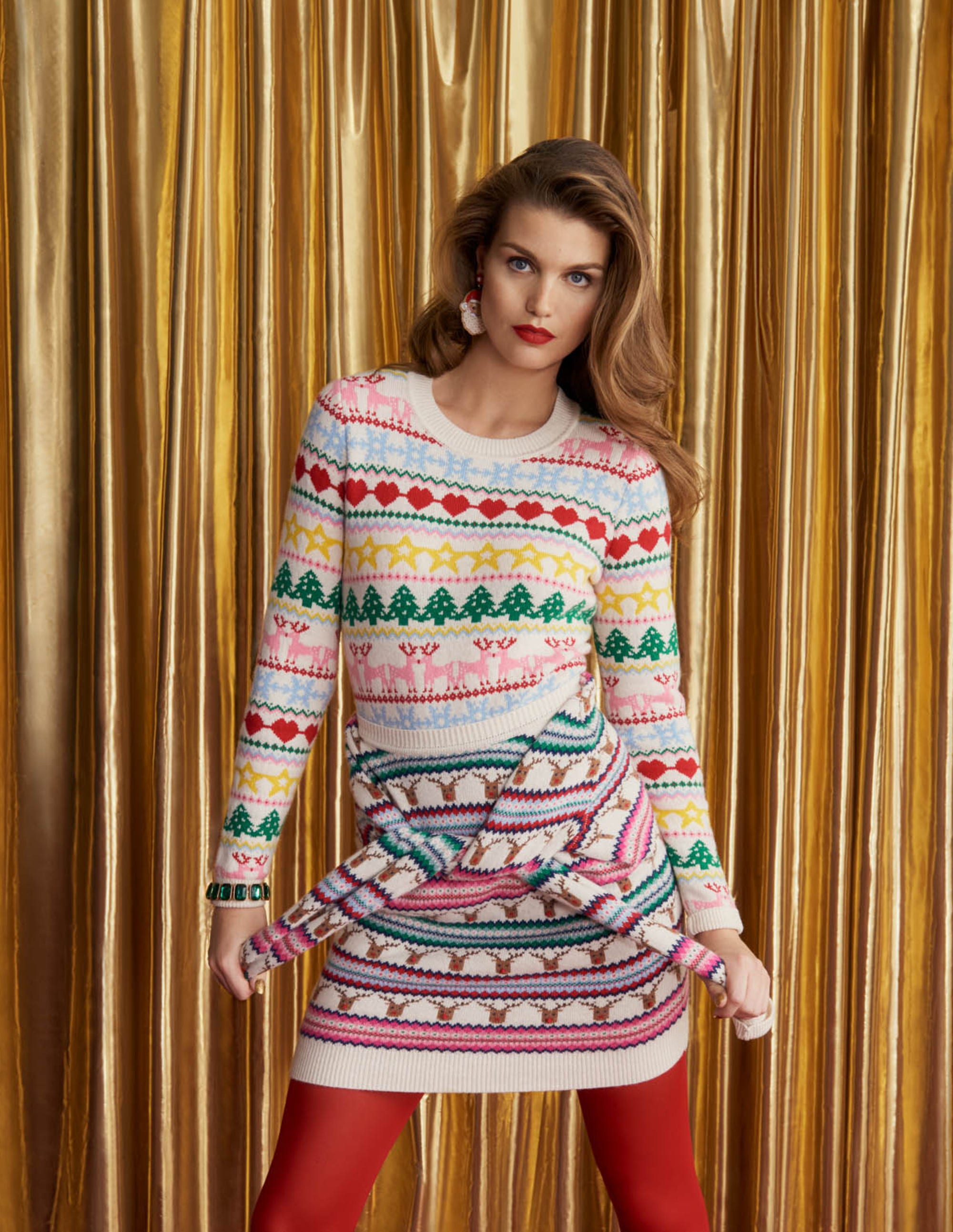 Festive Fair Isle Christmas Jumper-Bunt, Weihnachtliches Fair-Isle-Muster - Image 7