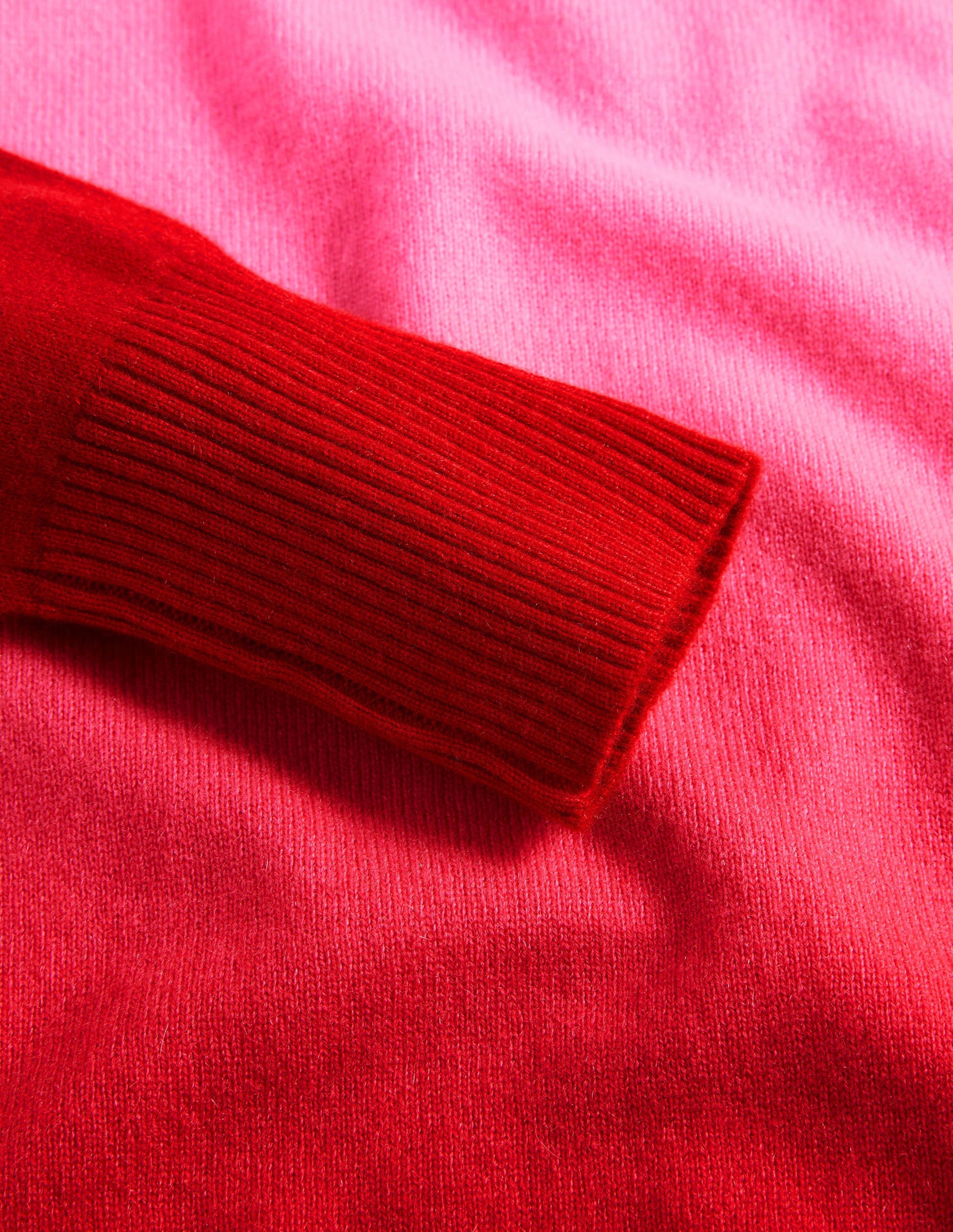 Margot Kaschmirpullover-Rosa/Rot, Farbverlauf-7