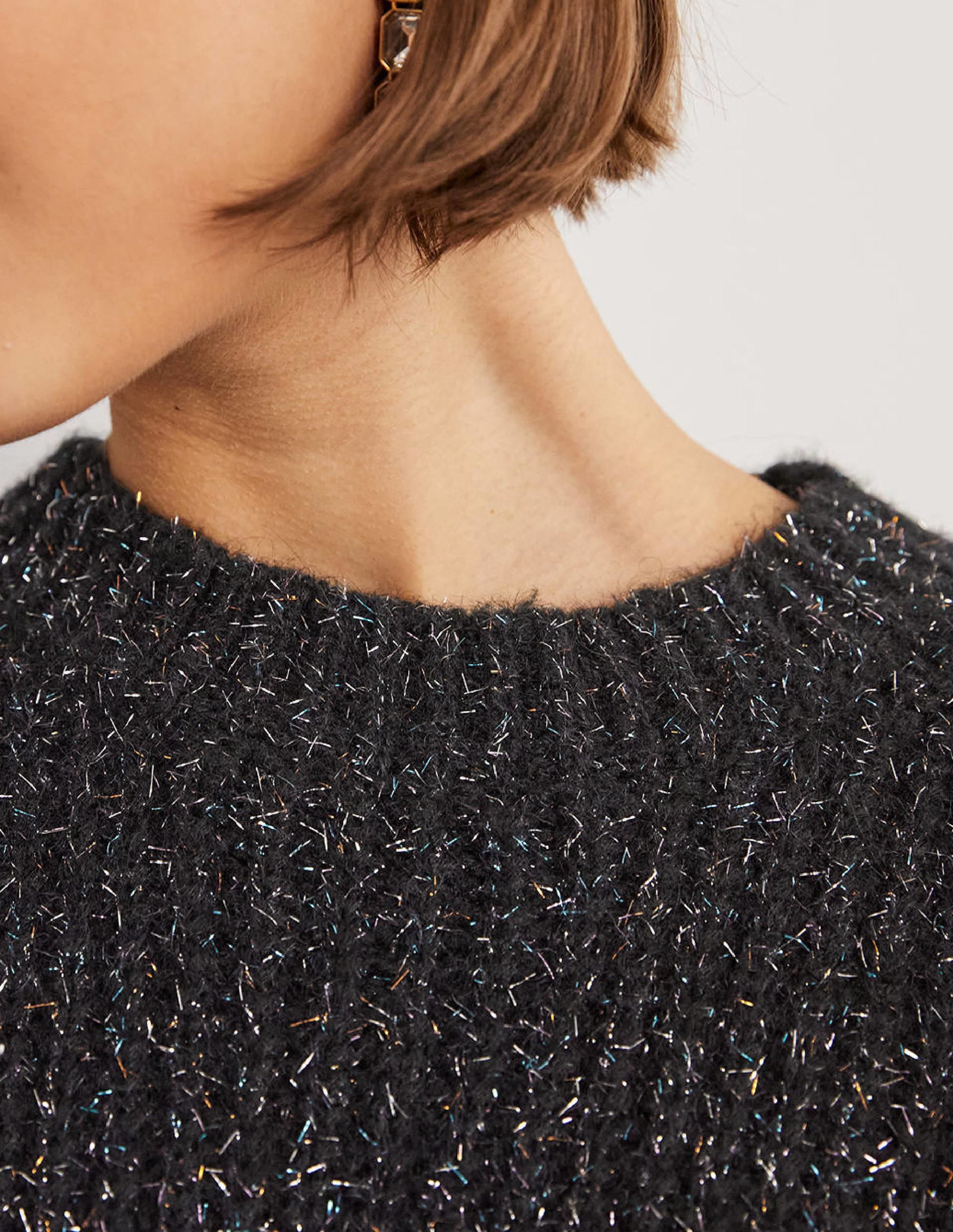 Pull côtelé épais-Étincelle noire - Image 2