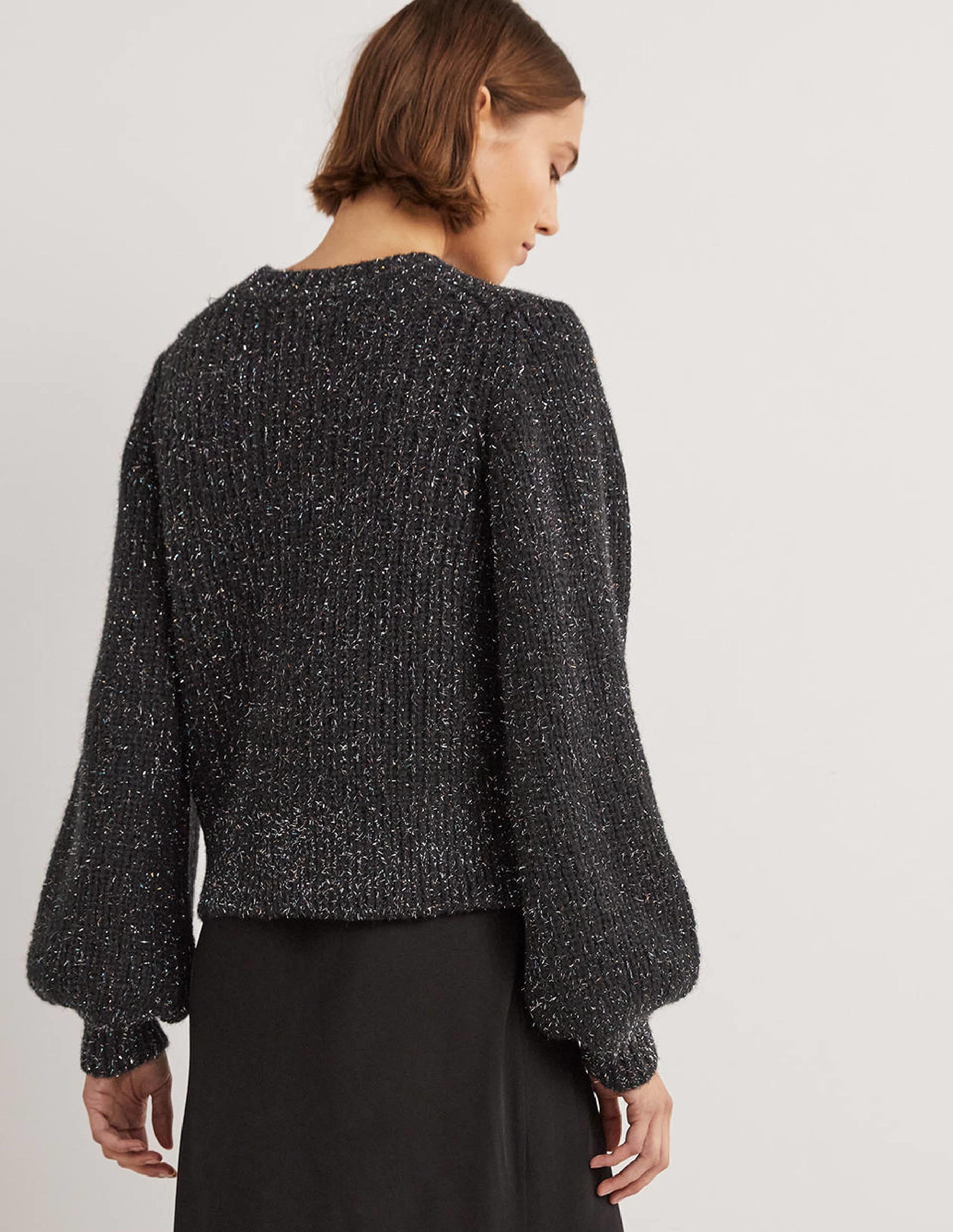 Pull côtelé épais-Étincelle noire - Image 3