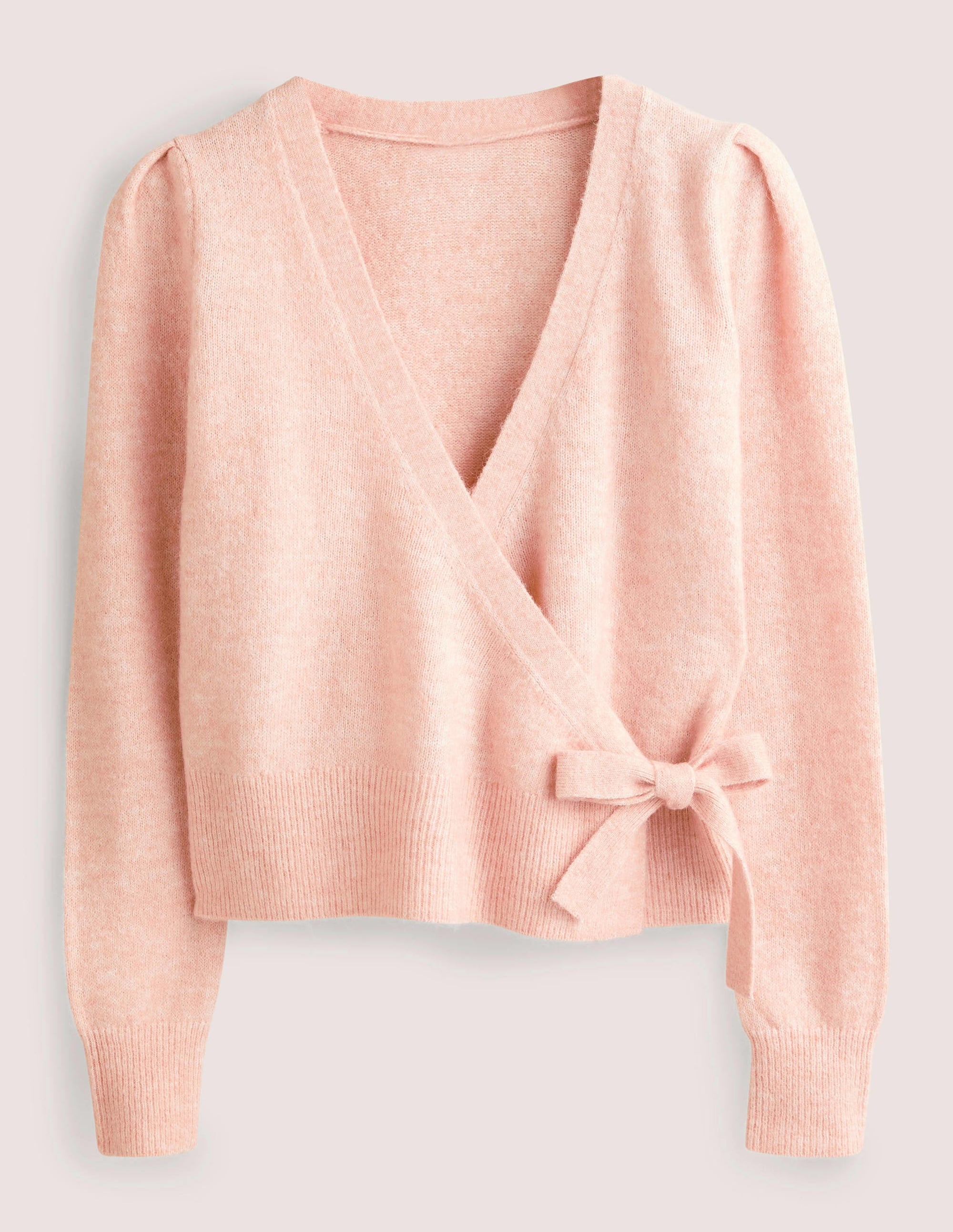 Gilet cache-cœur duveteux-Glaçage rose - Image 8