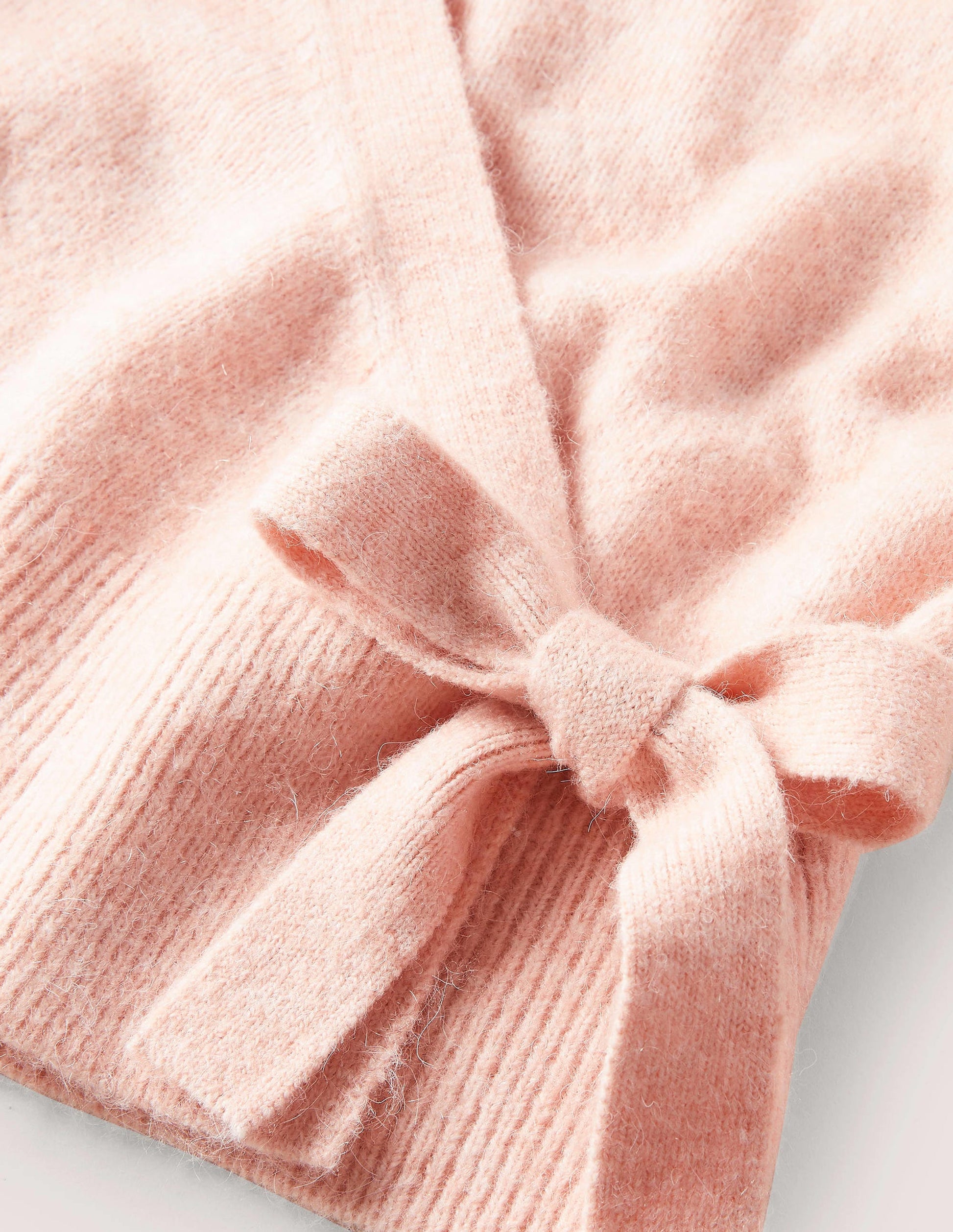 Gilet cache-cœur duveteux-Glaçage rose-9