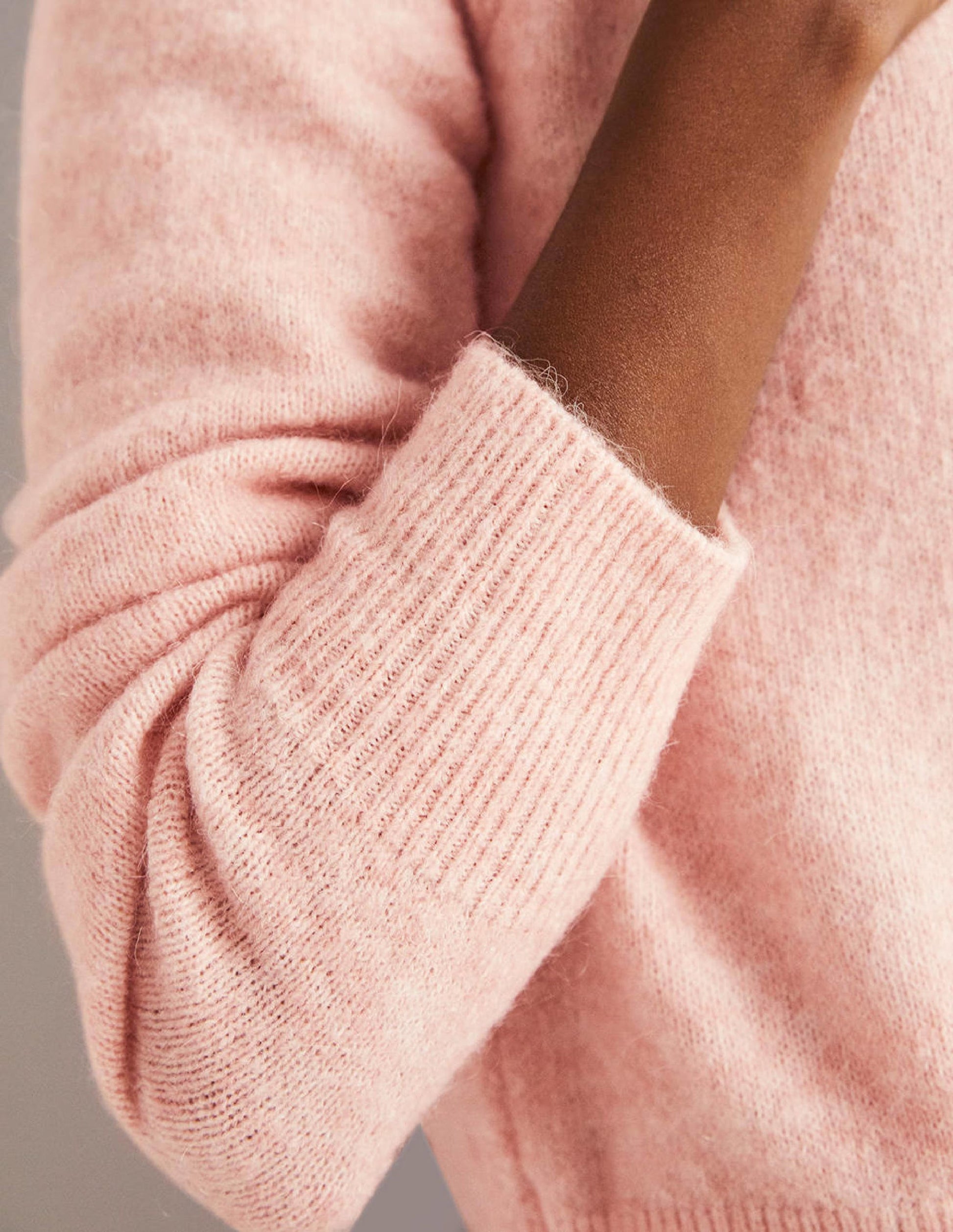 Gilet cache-cœur duveteux-Glaçage rose-6