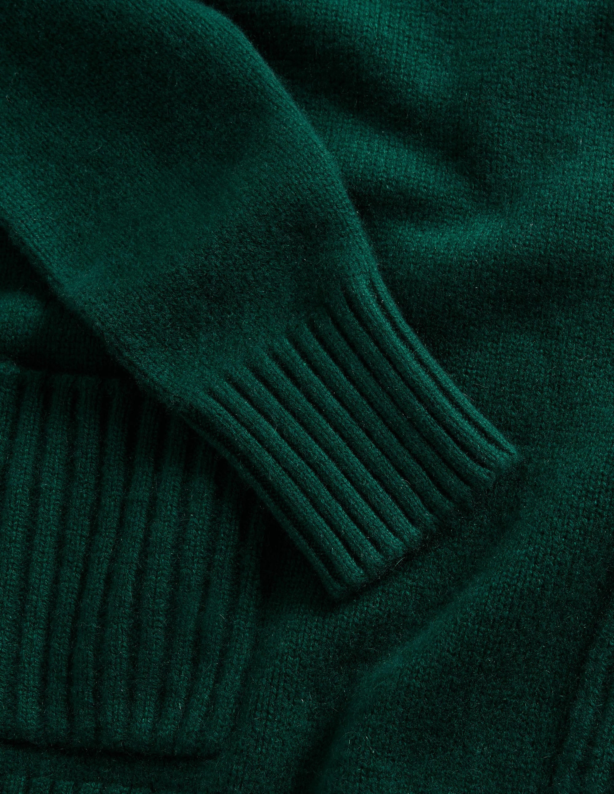 Pull en cachemire à col montant-Vert trekking - Image 7