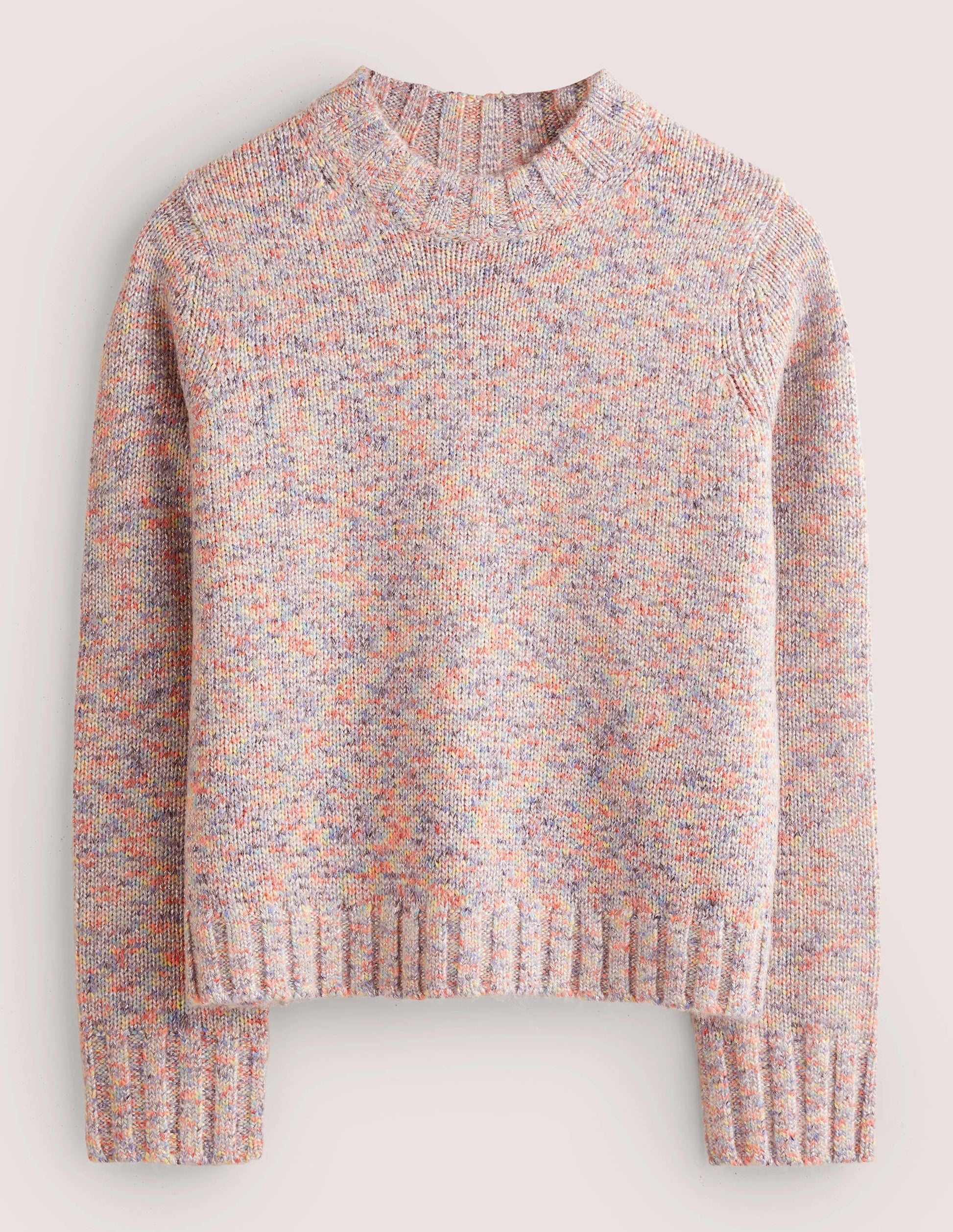 Pull douillet moucheté-Gris chiné-5