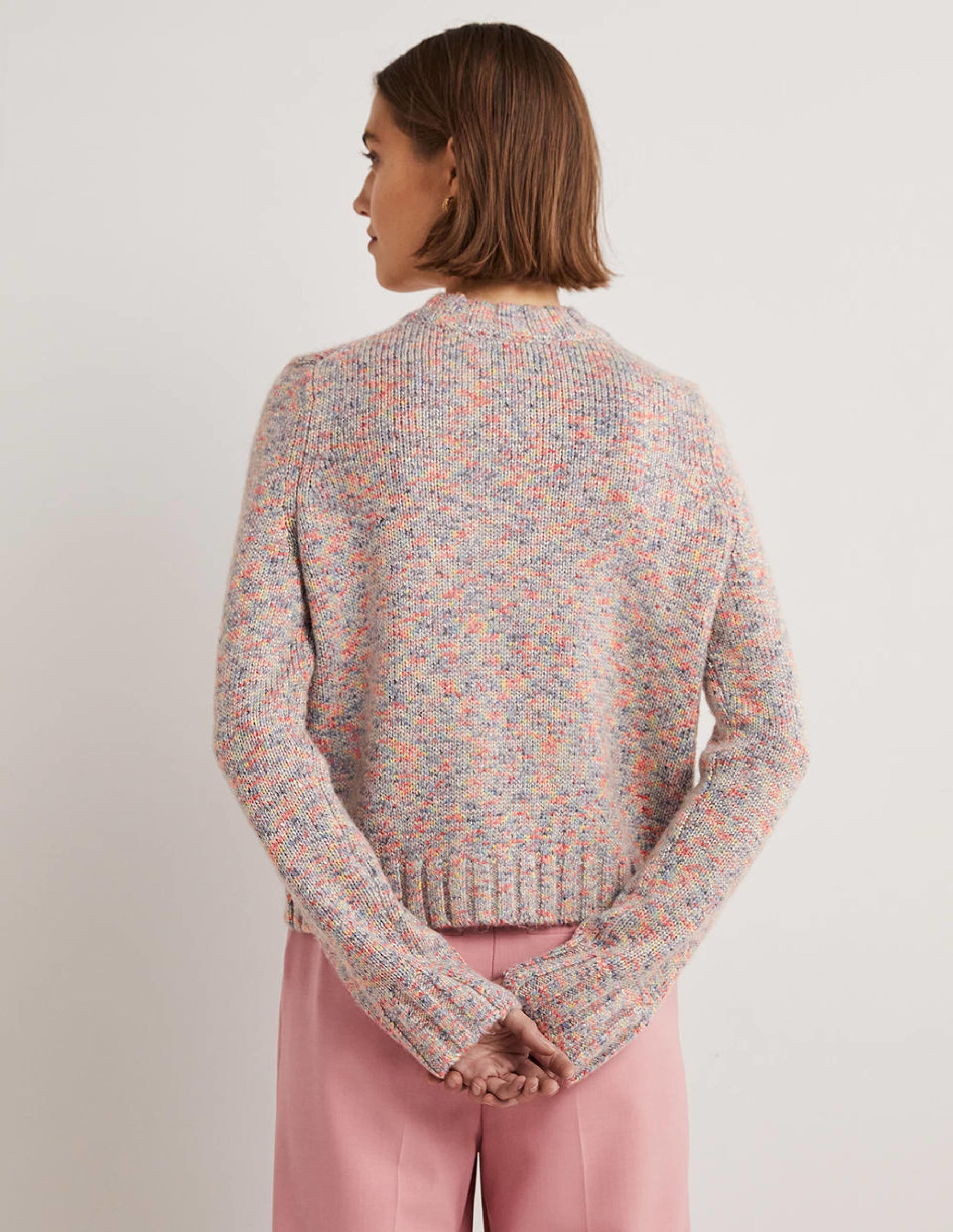 Pull douillet moucheté-Gris chiné - Image 3