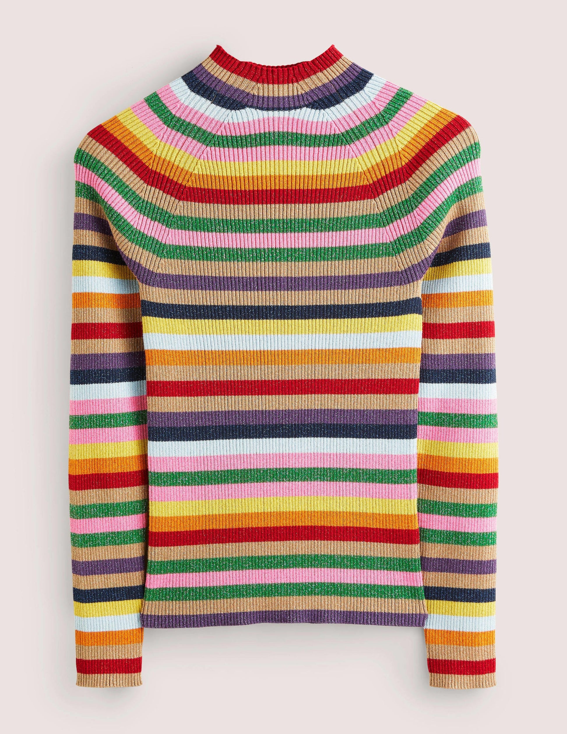 Matilda Glitzer-Pullover-Glitzer/Bunt, Gestreift-7