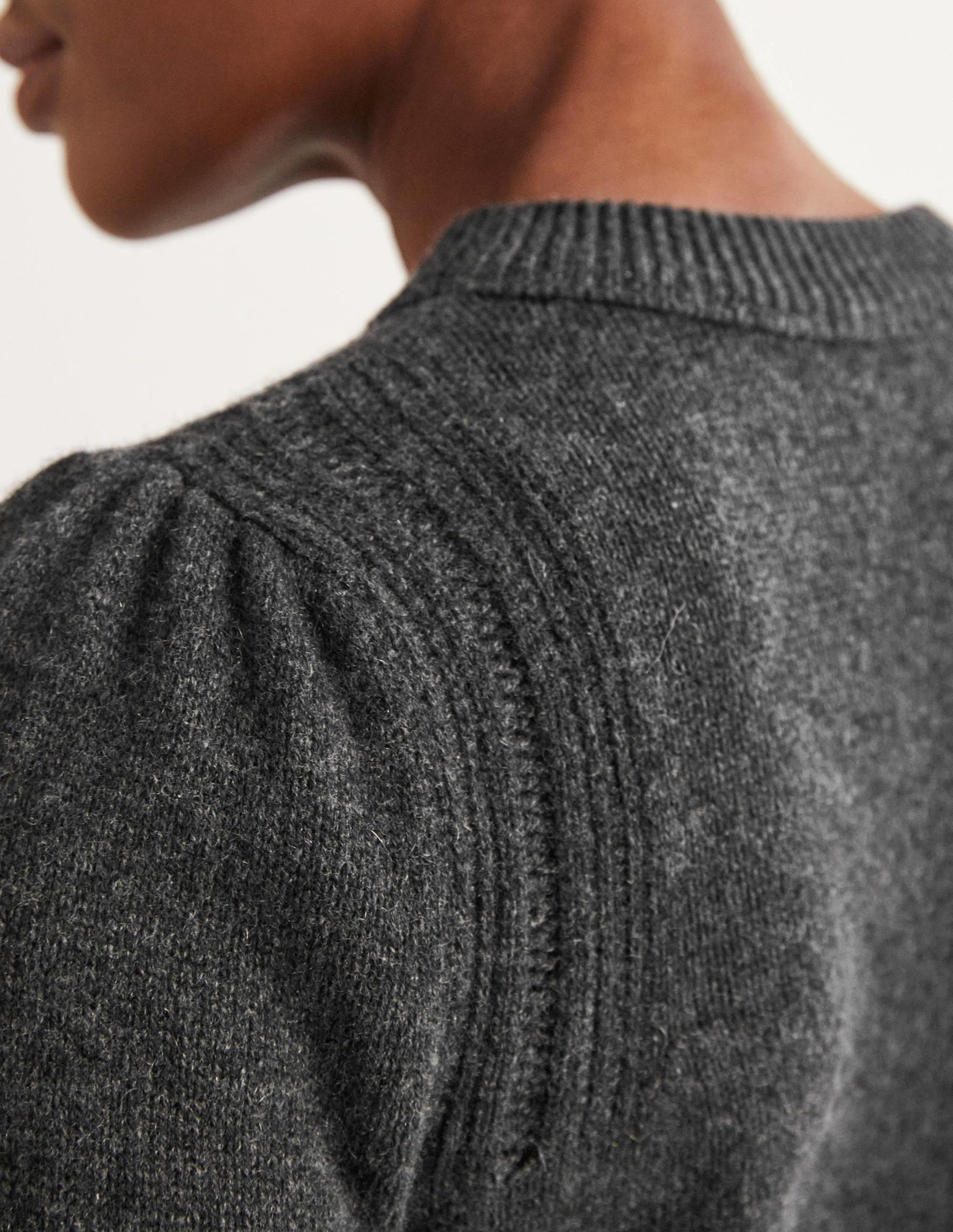 Pull chic en cachemire-Anthracite chiné-2