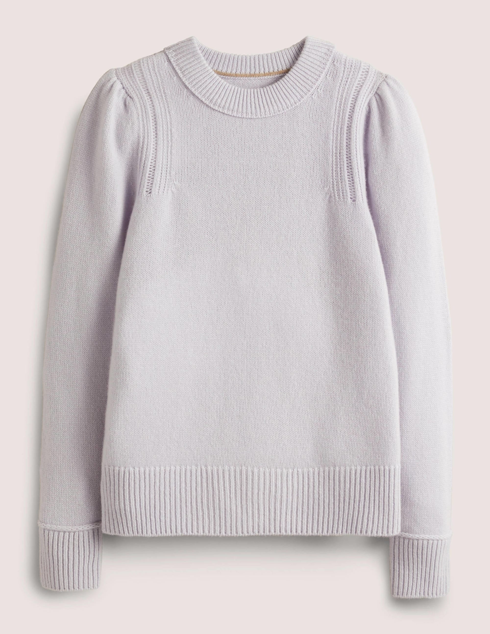 Luftiger Kaschmirpullover-Helles Himmelblau - Image 6