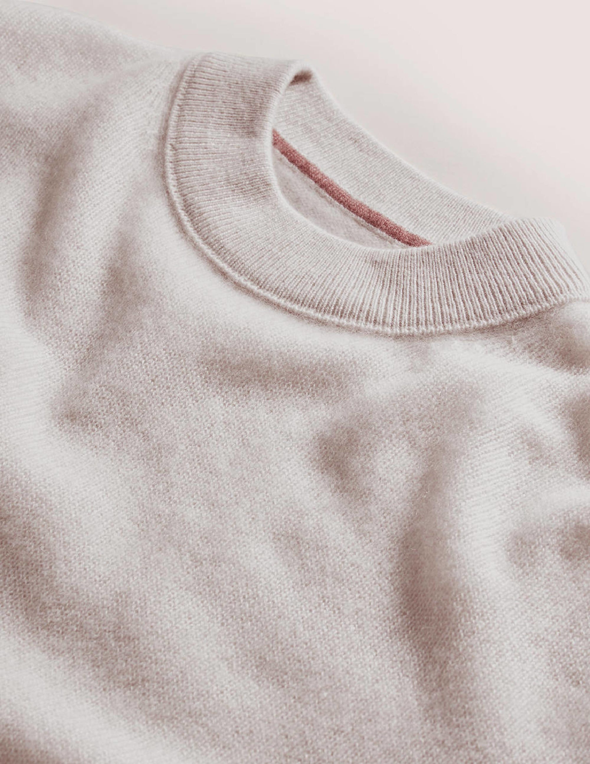 Pull boyfriend à col rond en cachemire-Corde - Image 7