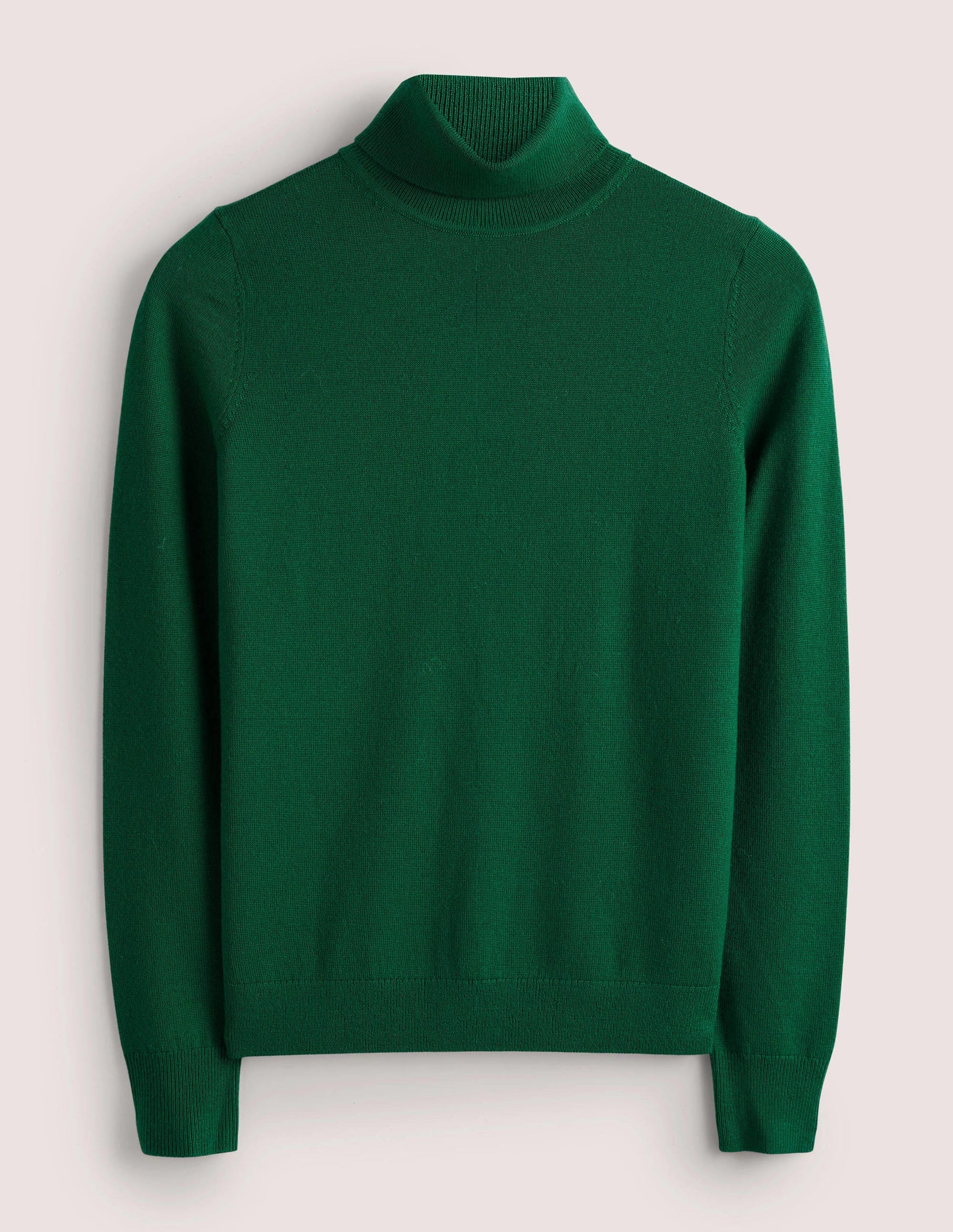Eng geschnittener Rollkragenpullover aus Merinowolle-Trekking-Grün-7