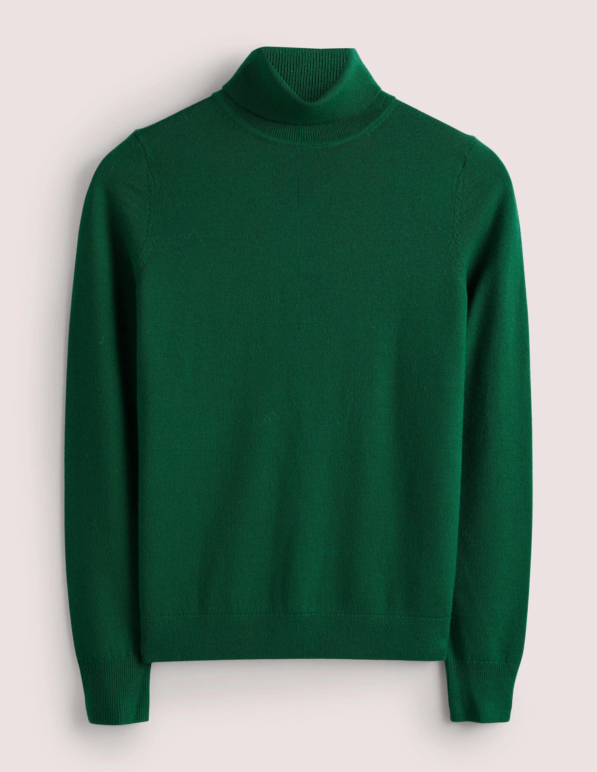Eng geschnittener Rollkragenpullover aus Merinowolle-Trekking-Grün - Image 7