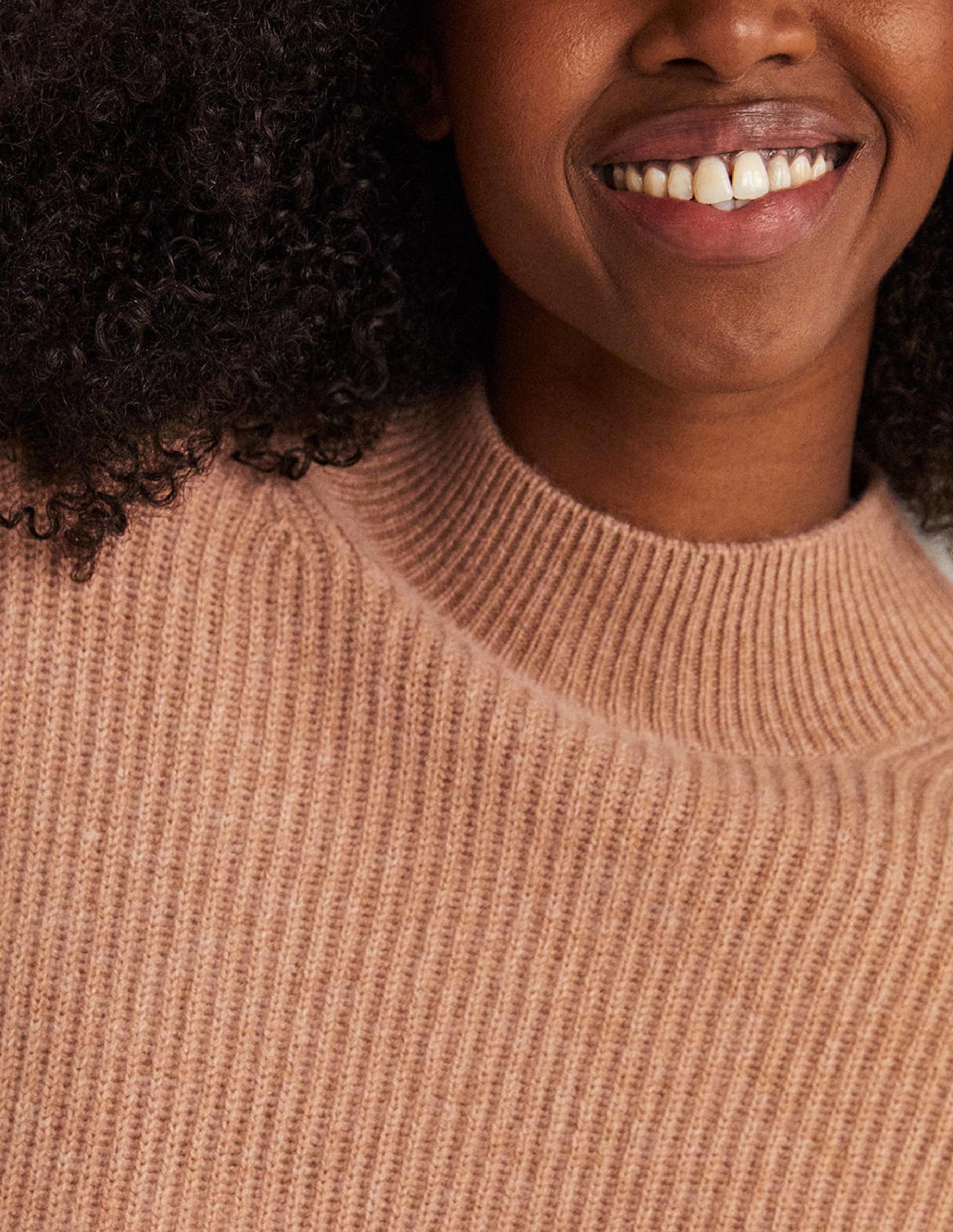 Rippstrick-Kaschmirpullover-Kamelbraun Melange-2