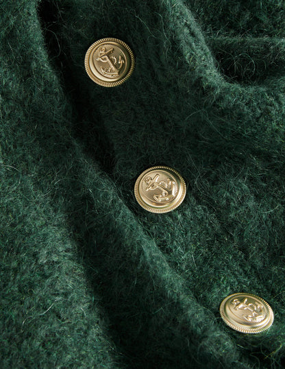 Rippstrickpullover mit Knöpfen an der Schulter-Jägergrün-8