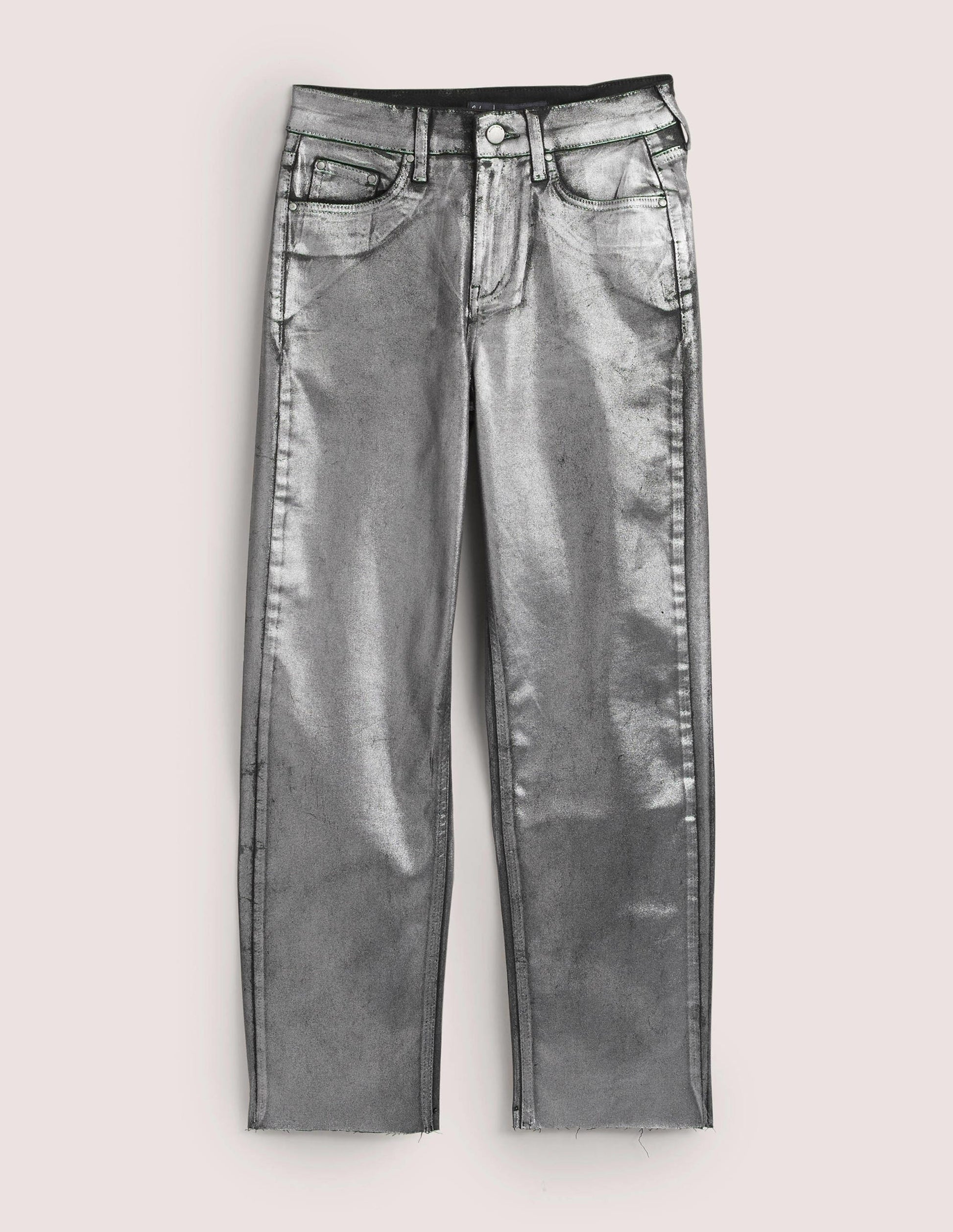 Metallic-Hose mit geradem Bein-Metallgrau-Metallic-6