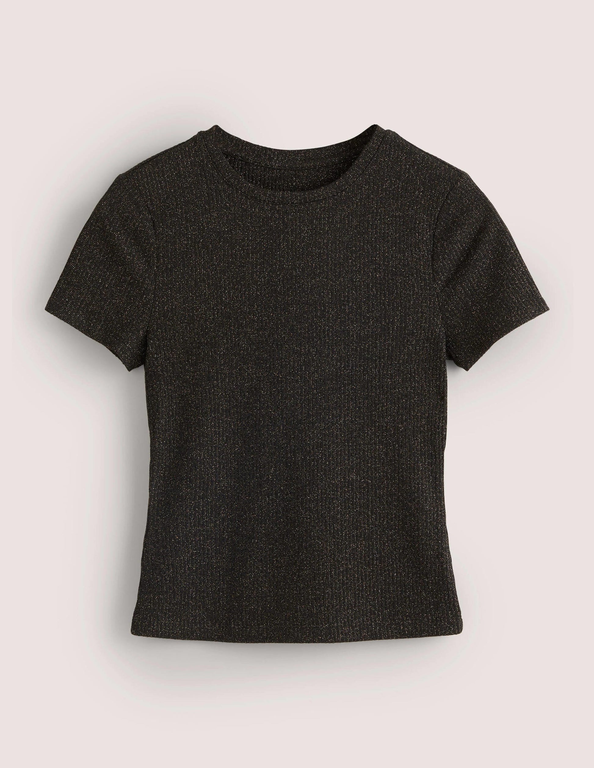 Vorgeschrumpftes Oberteil mit Glitzer-Schwarz/Gold, Glitzer-6