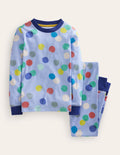 Pyjama long douillet-Pois multi