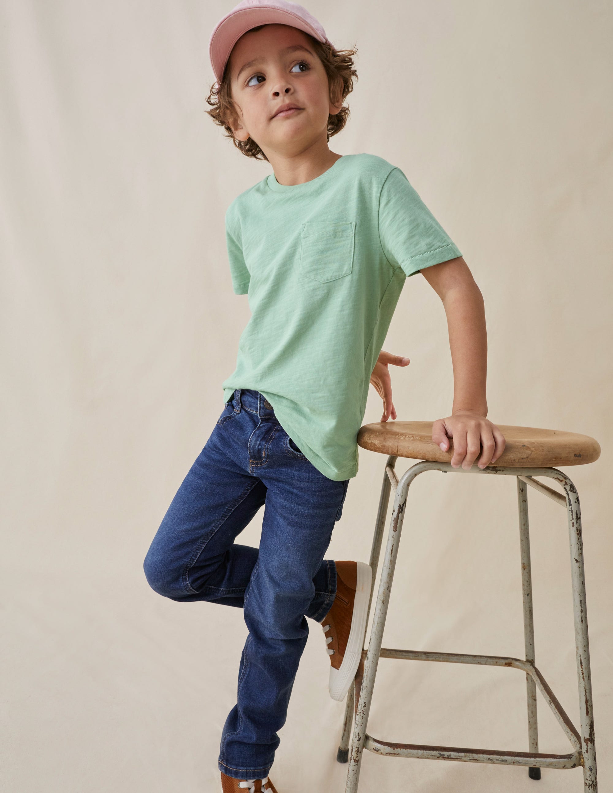 Dark Vintage Denim Slim Leg Jeans-Dunkel Vintage - Image 4