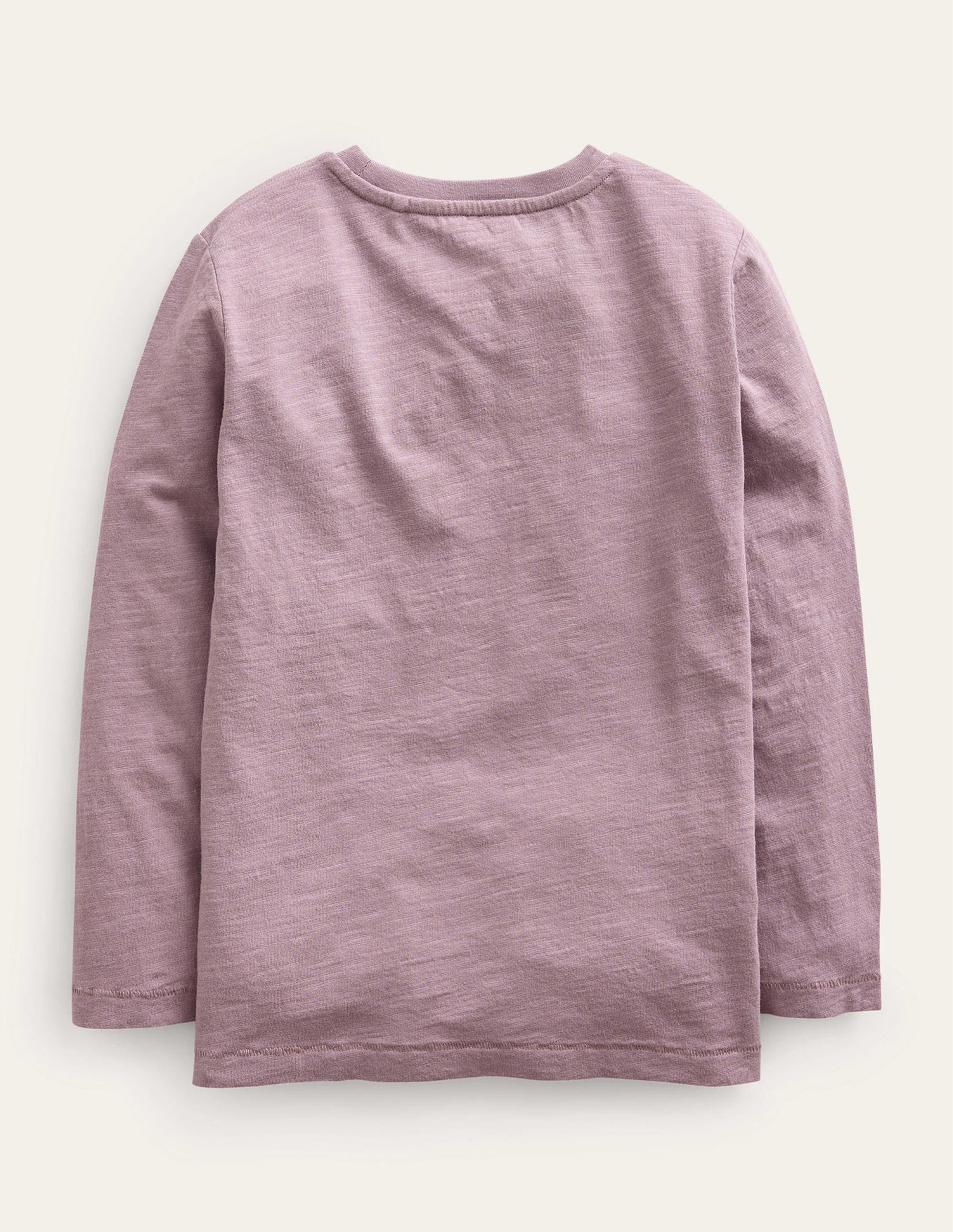 T-shirt délavé à manches longues-Lilas-2
