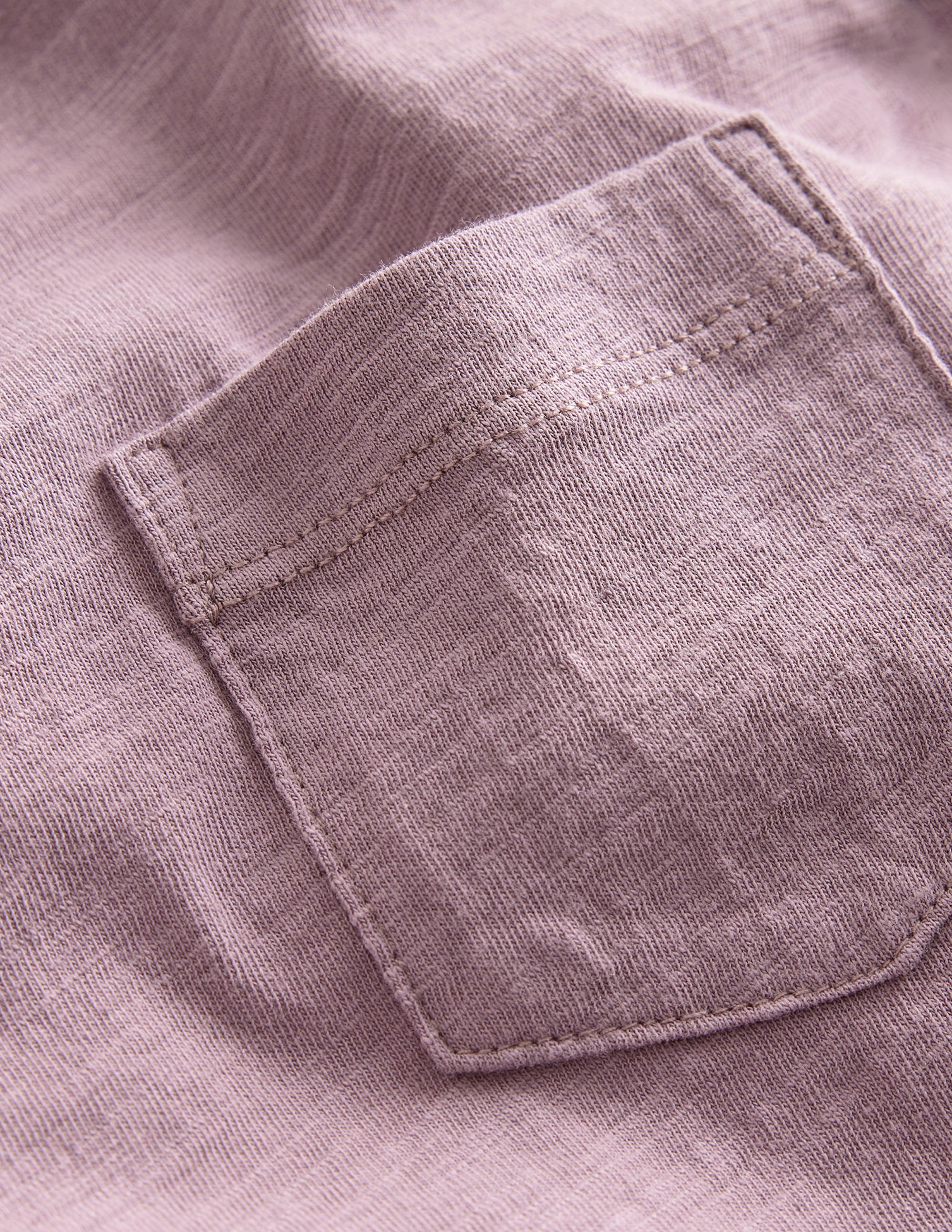 T-shirt délavé à manches longues-Lilas - Image 3
