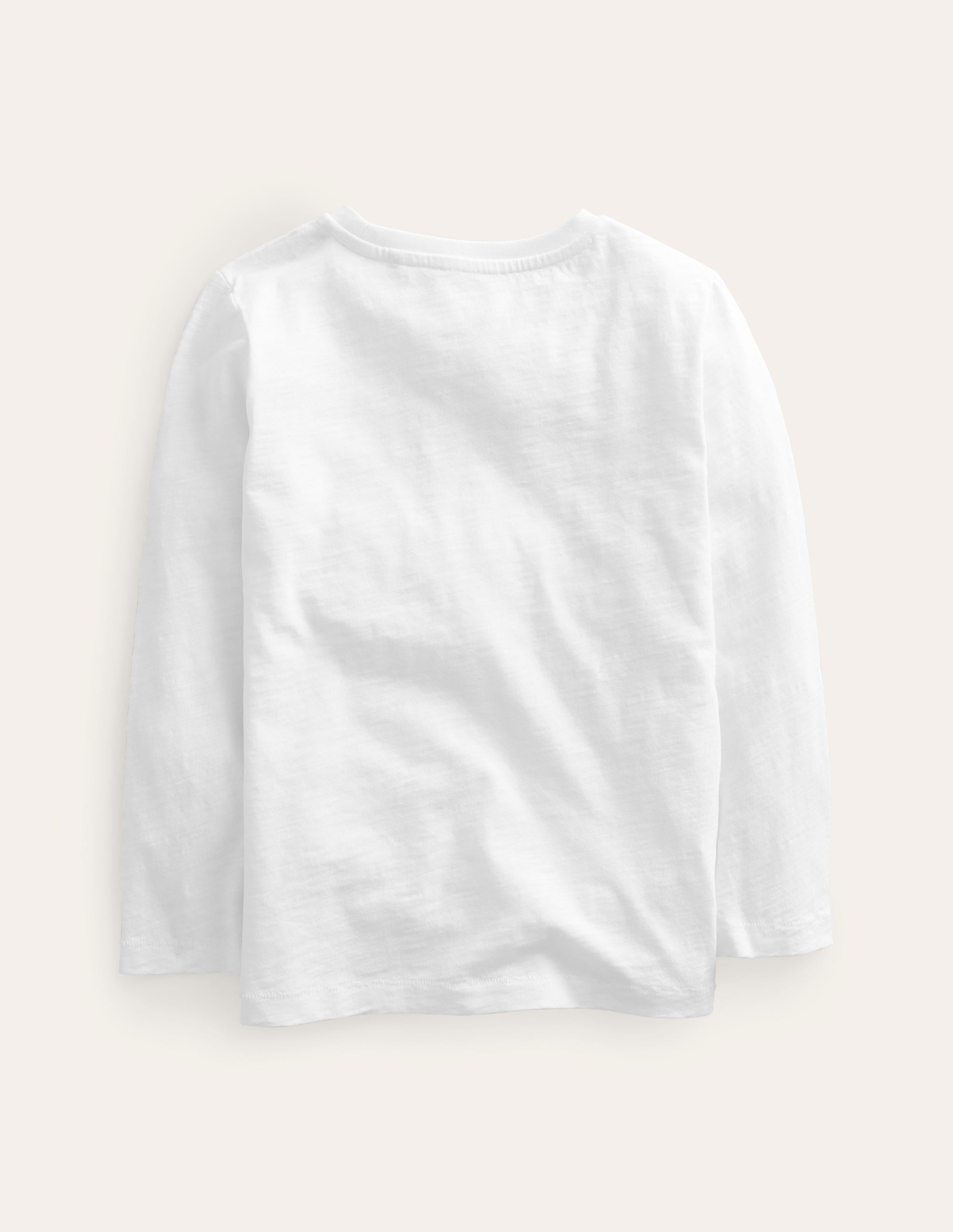 T-shirt délavé à manches longues-Blanc - Image 2