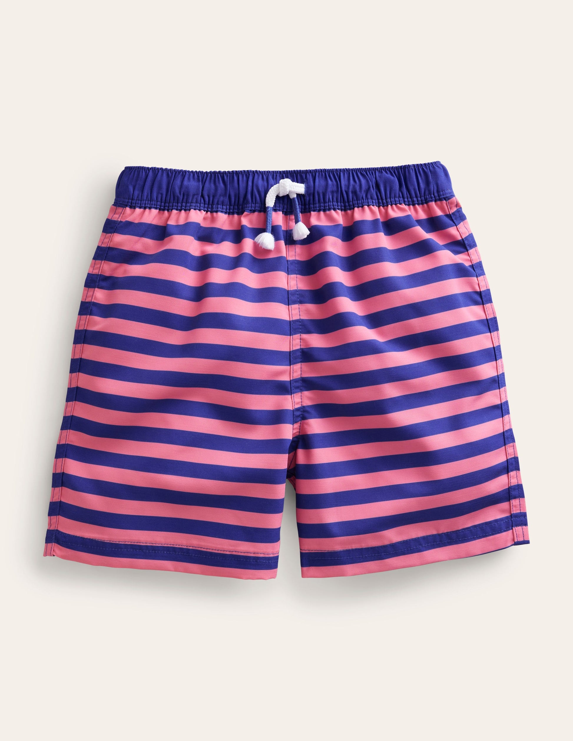 Swim Shorts-Azelea and Bluing Stripe-1