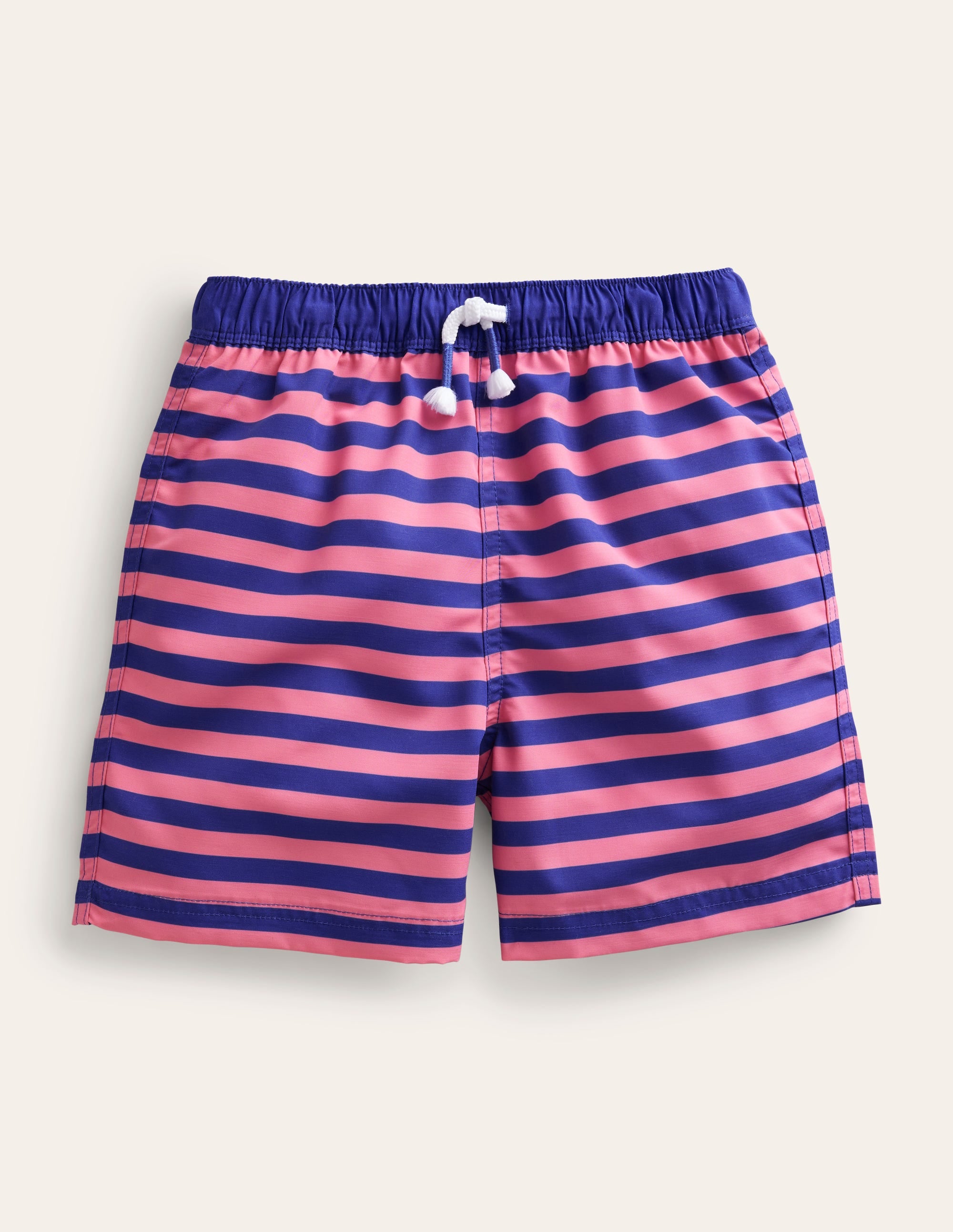Short de bain-Rayé azalée et azurant - Image 1