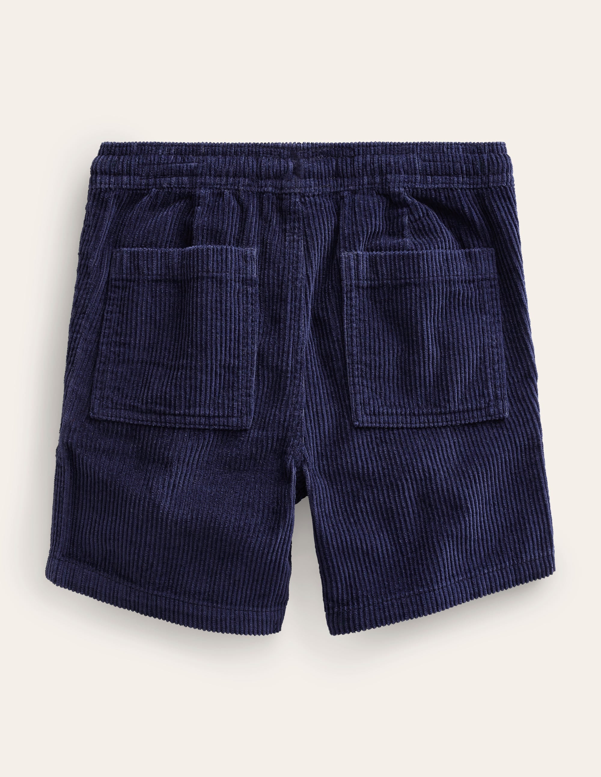 Short en velours côtelé-Bleu marine universitaire - Image 2