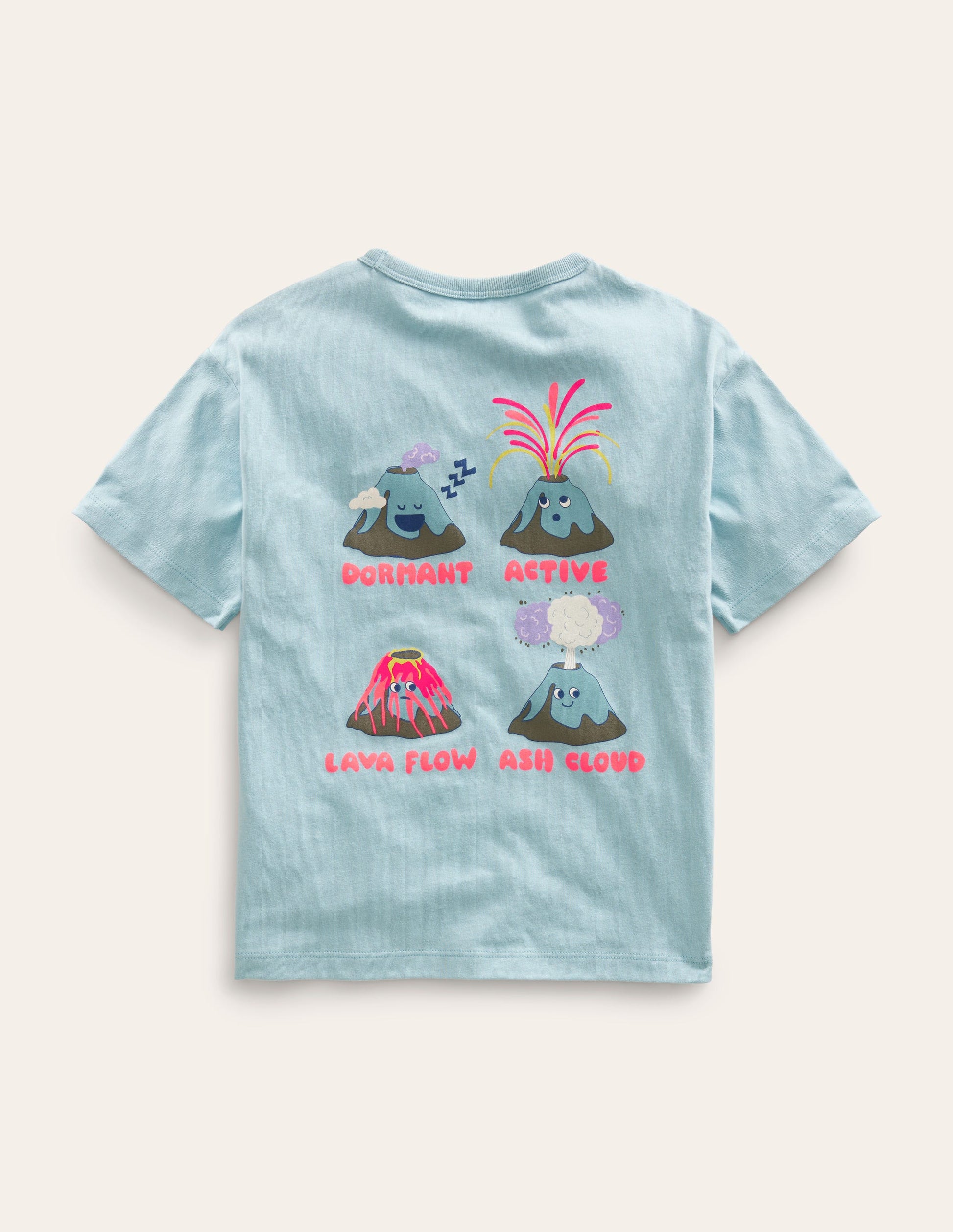 T-shirt à motif recto verso-Montagne bleu tourmaline-2