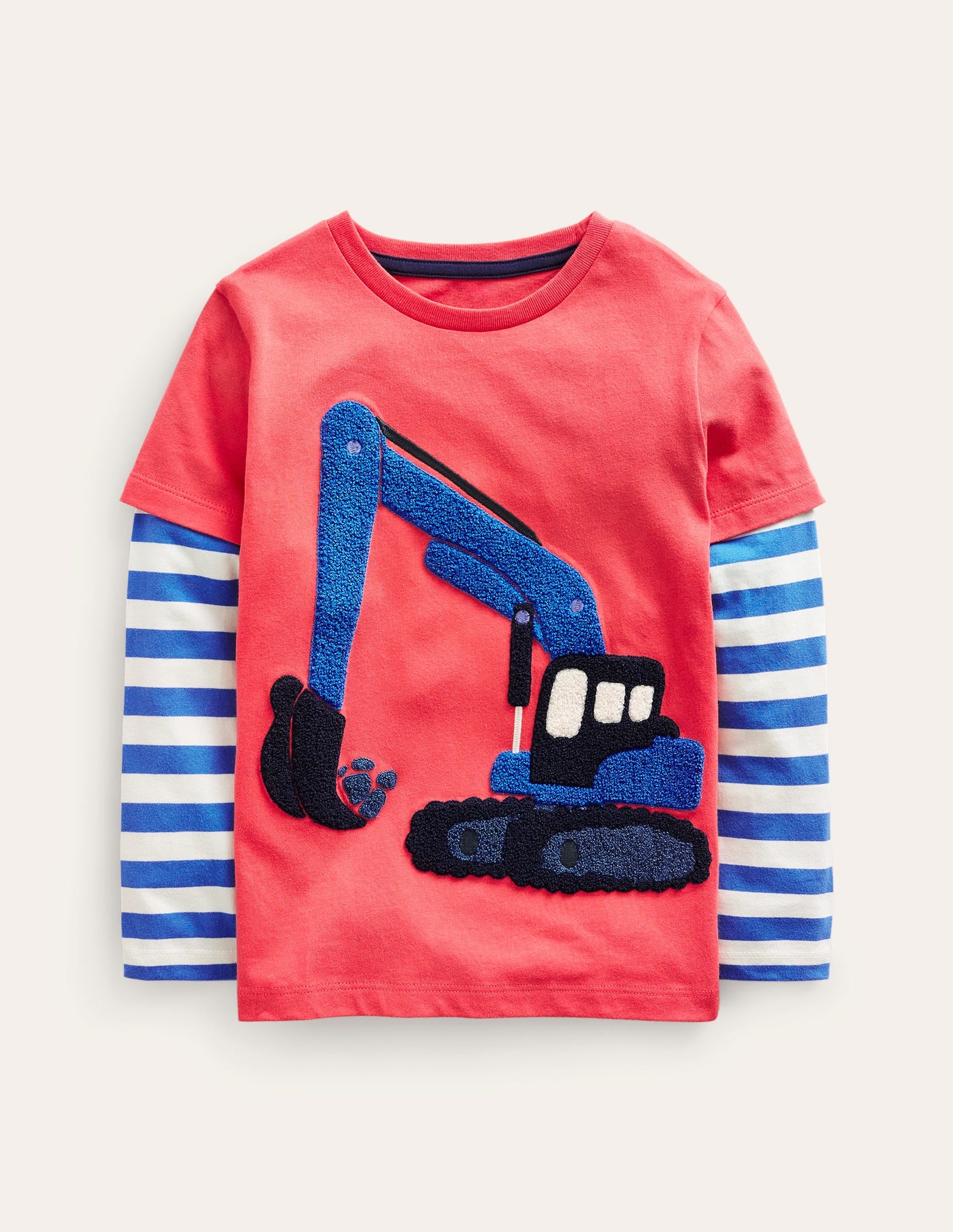 Bouclé-T-Shirt mit überschnittenen Ärmeln-Marmelade Bagger - Image 1