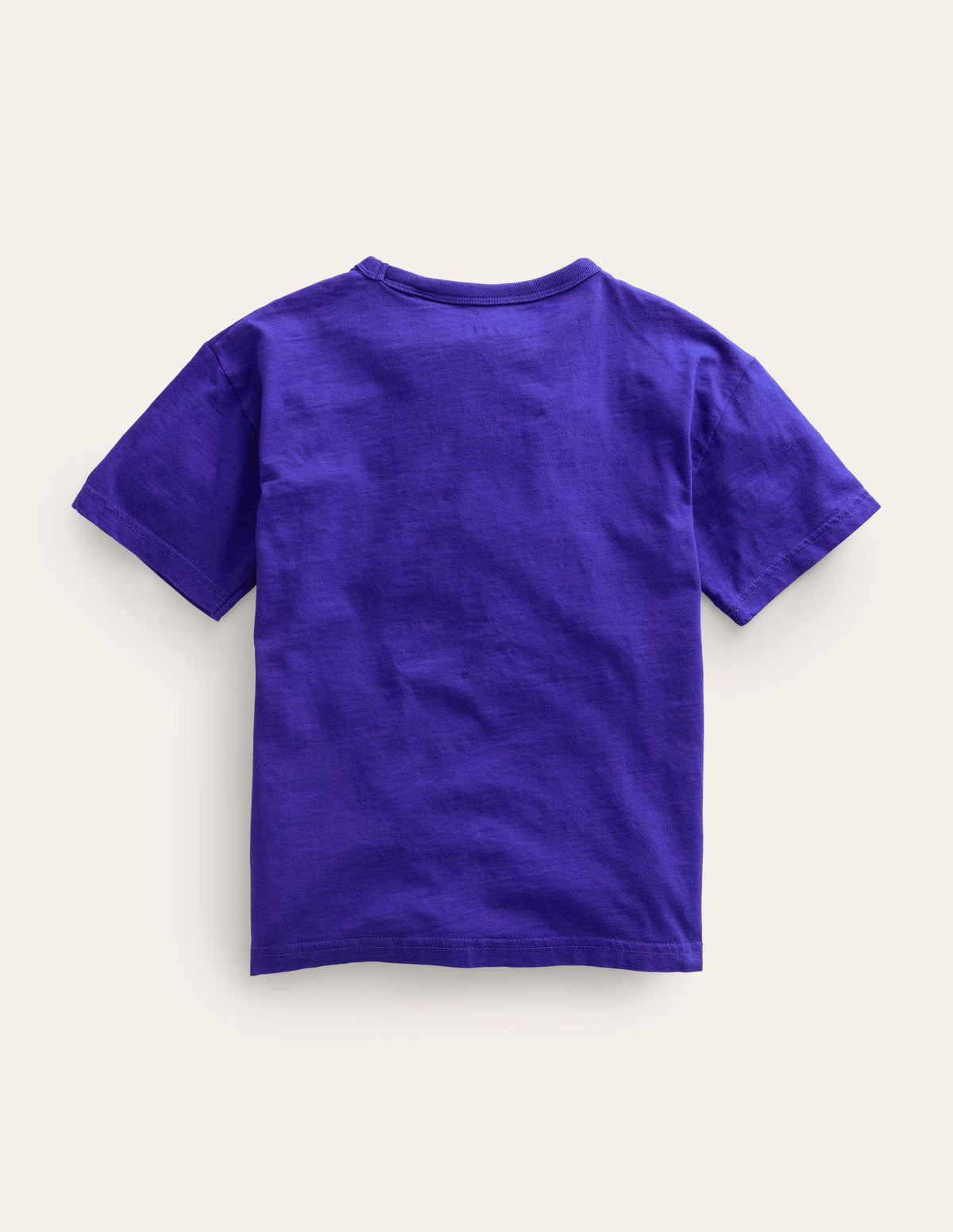 T-Shirt aus Baumwolle mit Weltraum-Druck-Blau Meliert Surfer-2