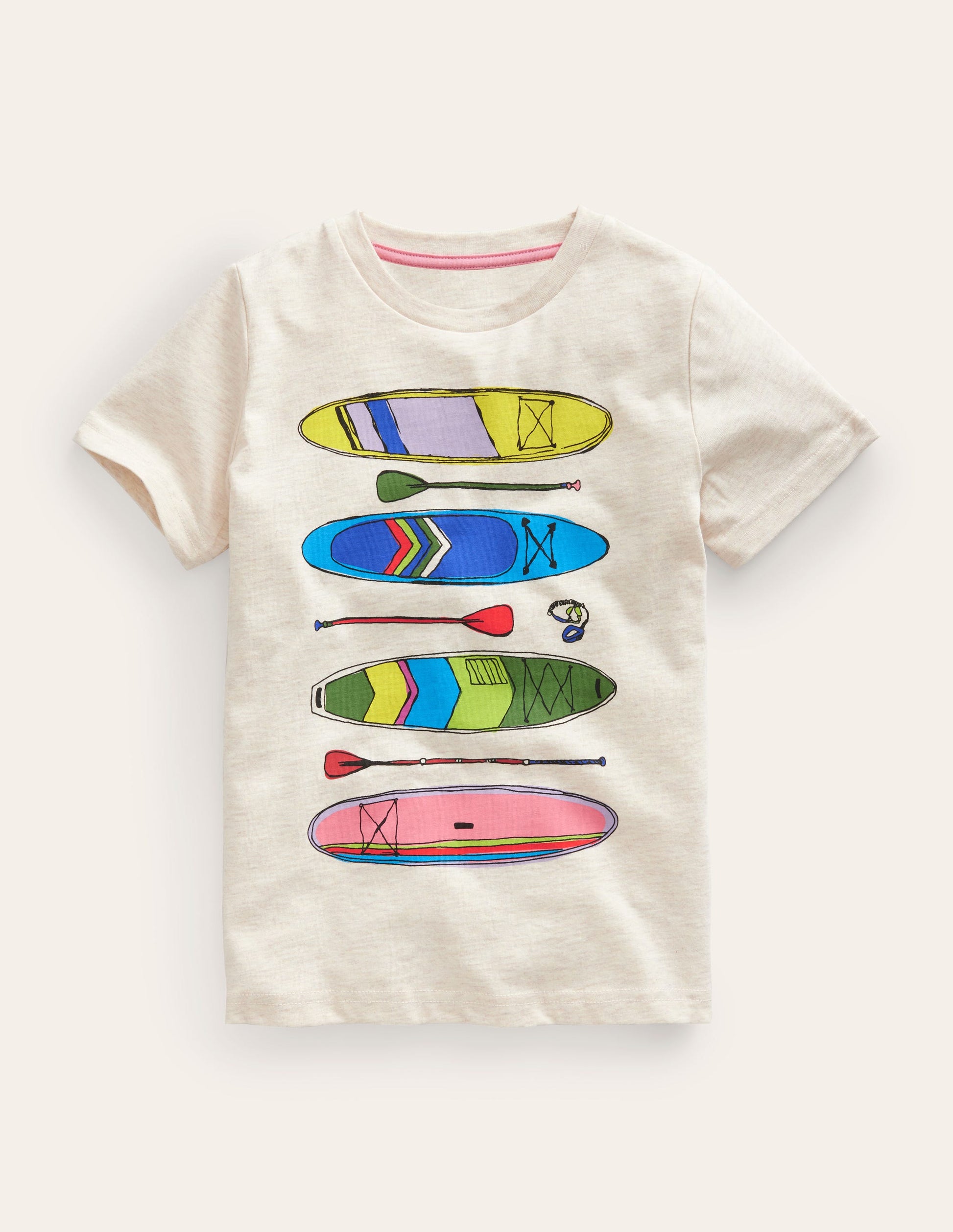 T-shirt à imprimé planche de paddle-Avoine-1