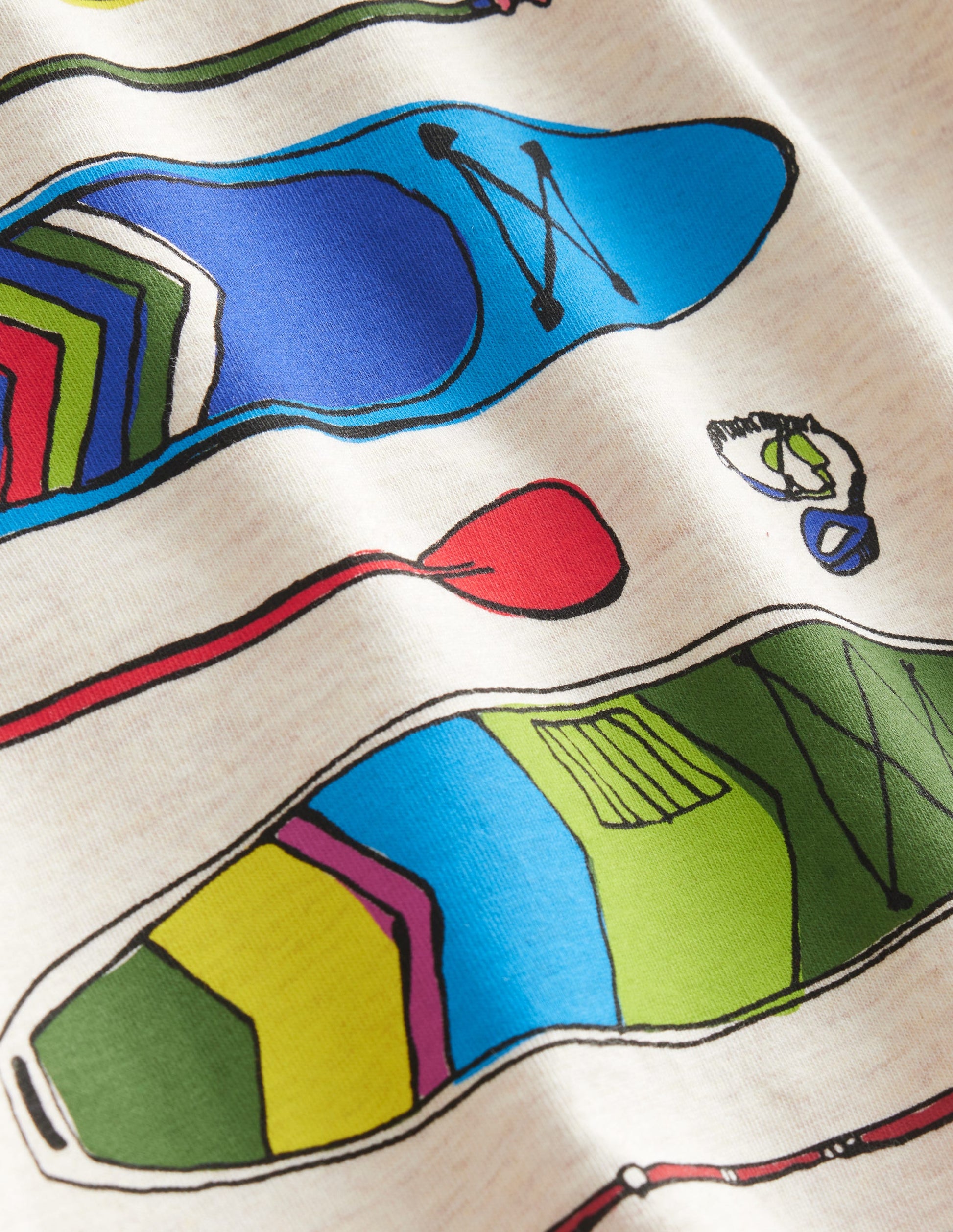T-shirt à imprimé planche de paddle-Avoine-3
