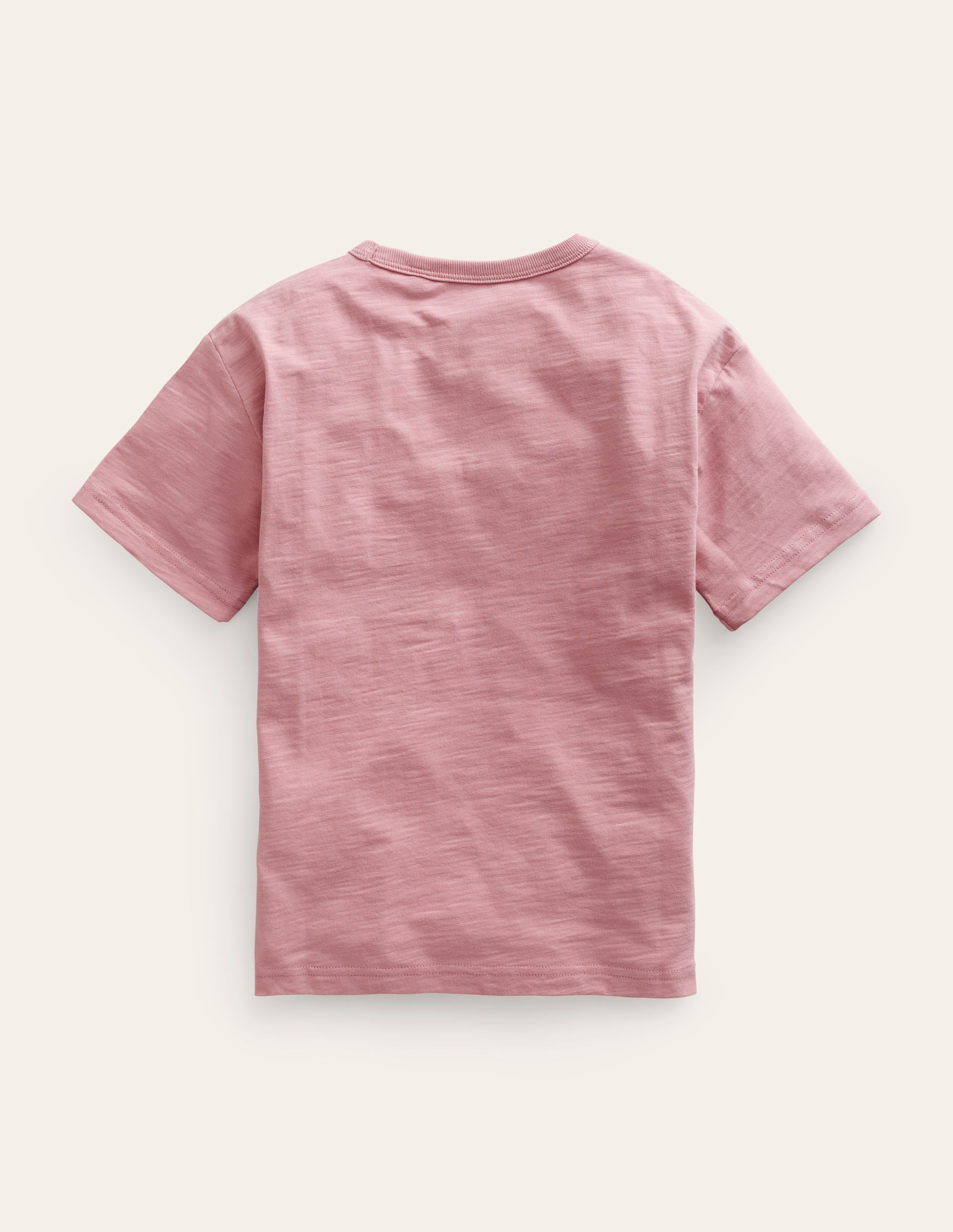 Lässiges T-Shirt mit Öko-Druck-Mandelrosa Protect - Image 2