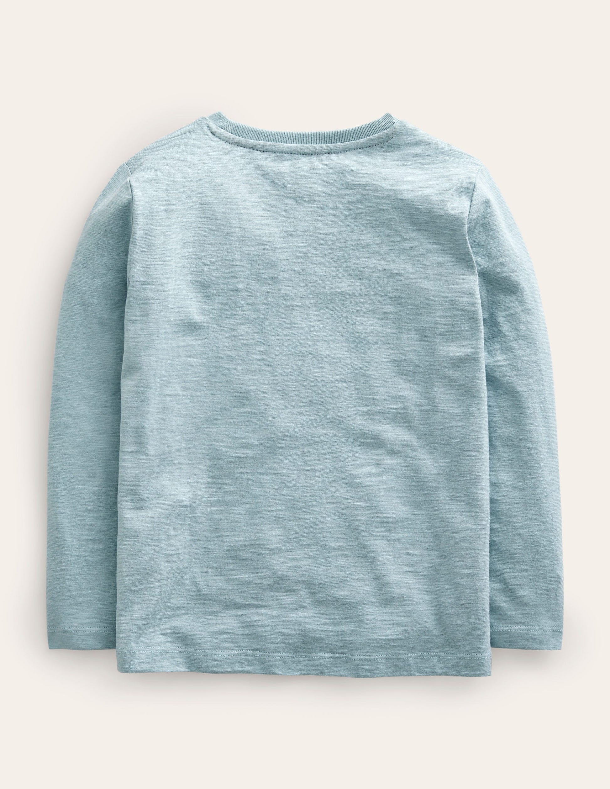 T-Shirt mit aufgesticktem Logo-Blauer Hotdog-2