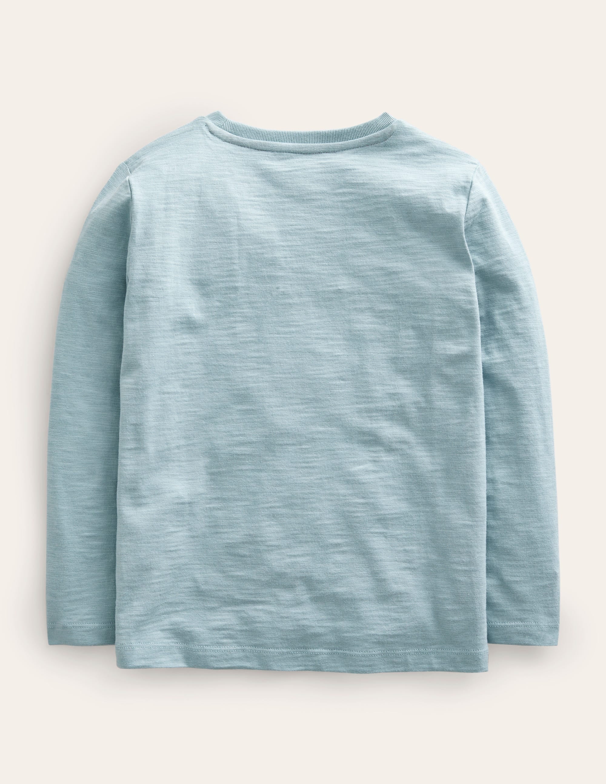 T-Shirt mit aufgesticktem Logo-Blauer Hotdog - Image 2