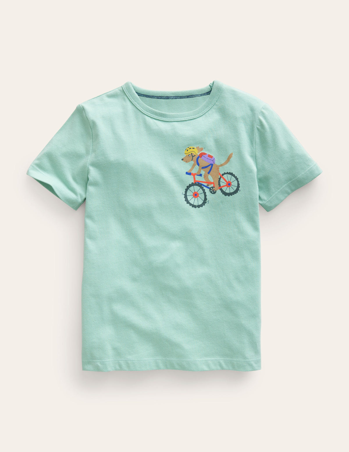 T-Shirt mit Logo vorn und hinten-Dschungelgrün-1