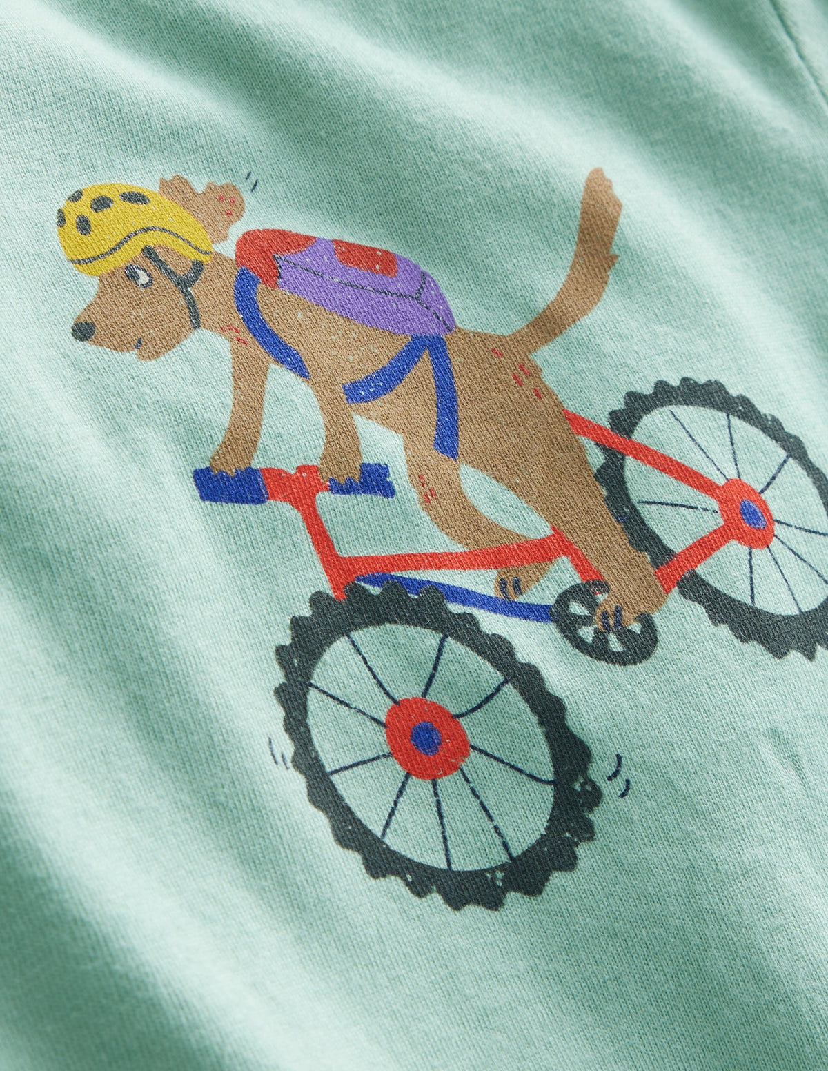 T-Shirt mit Logo vorn und hinten-Dschungelgrün-3