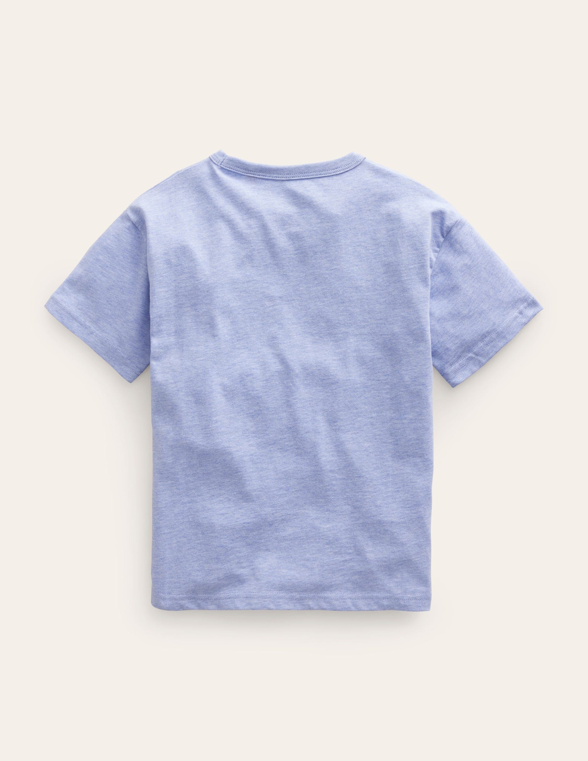 Relaxed Artist-Print T-Shirt-Light Blue Marl-2