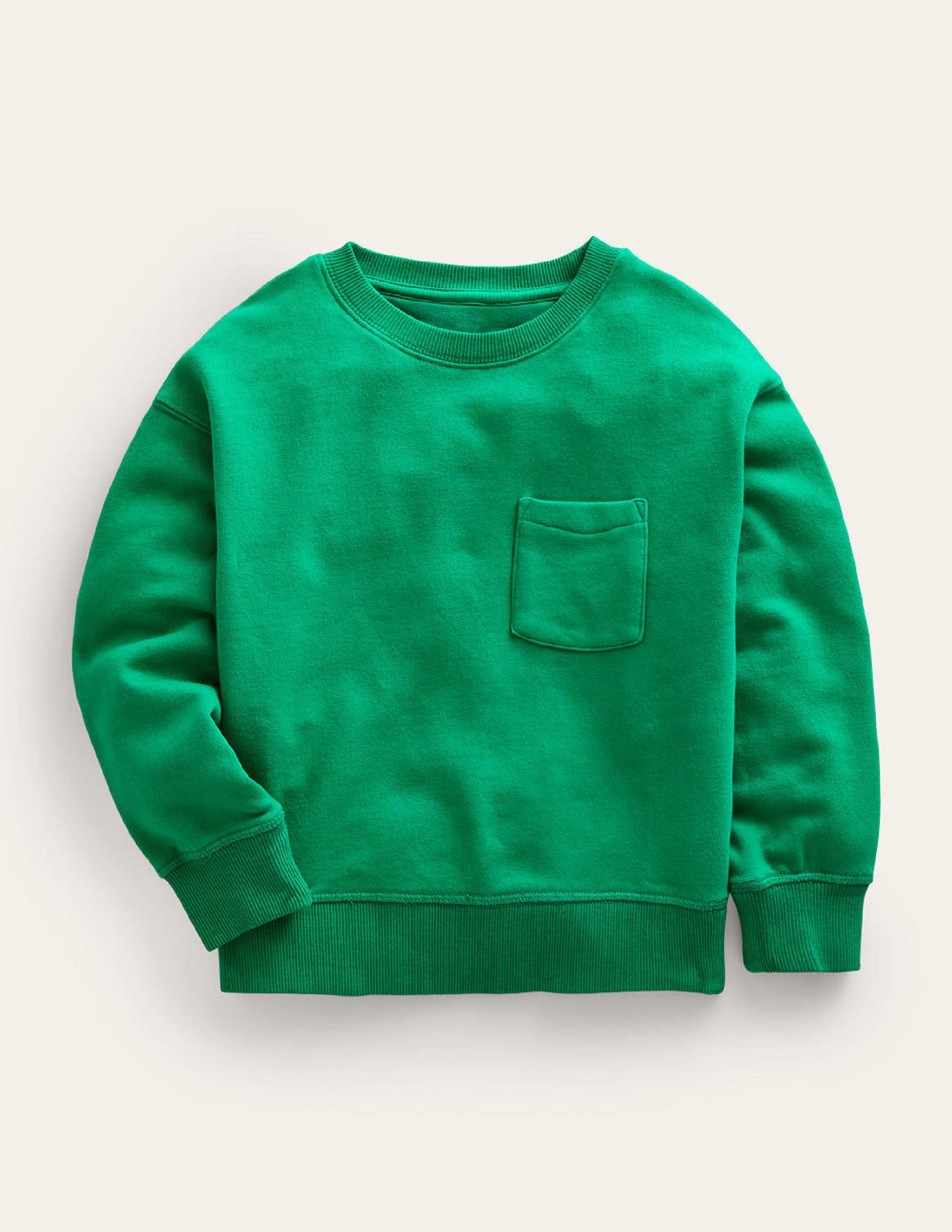 Stückgefärbtes Sweatshirt-Wiesengrün-1