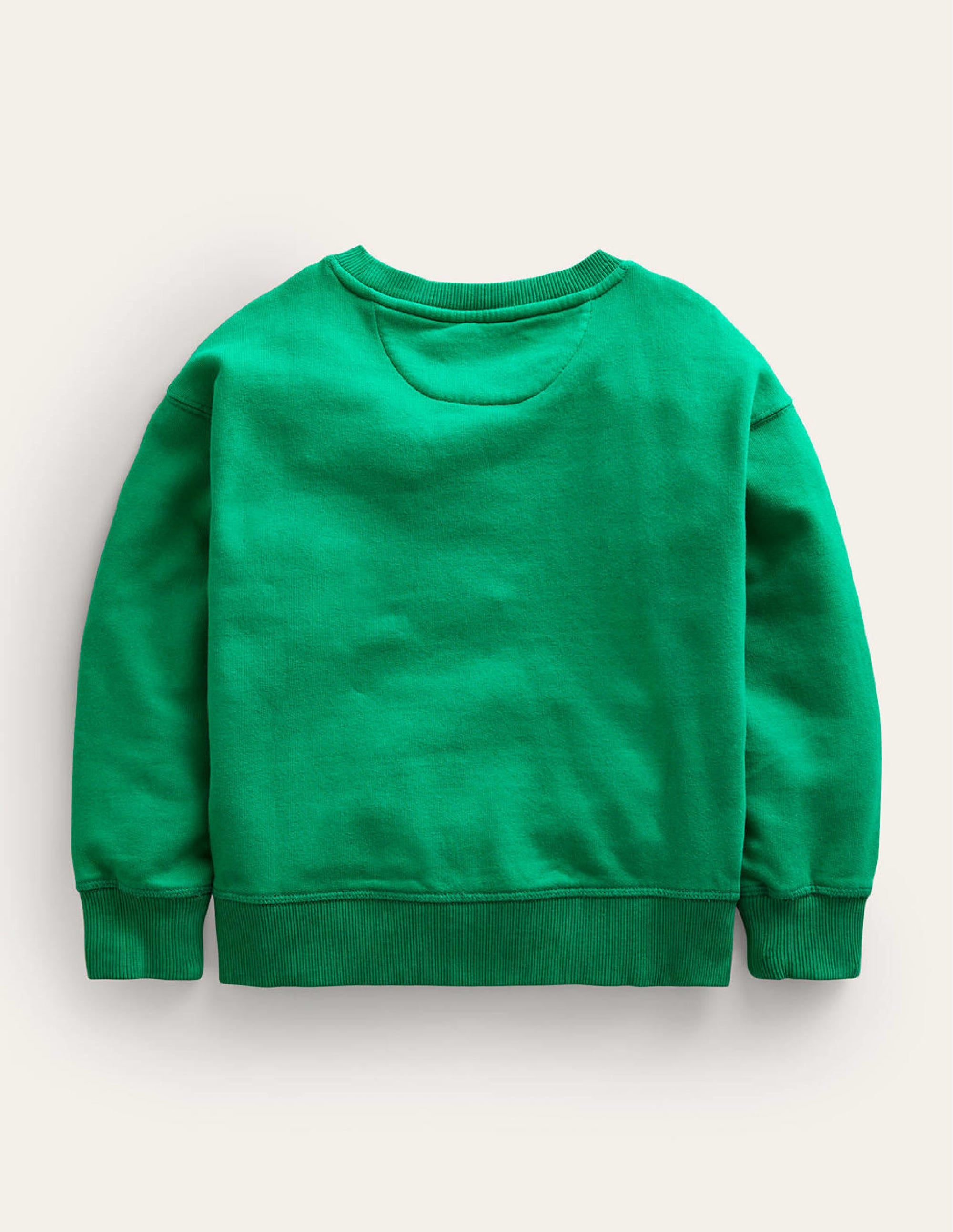 Stückgefärbtes Sweatshirt-Wiesengrün - Image 2