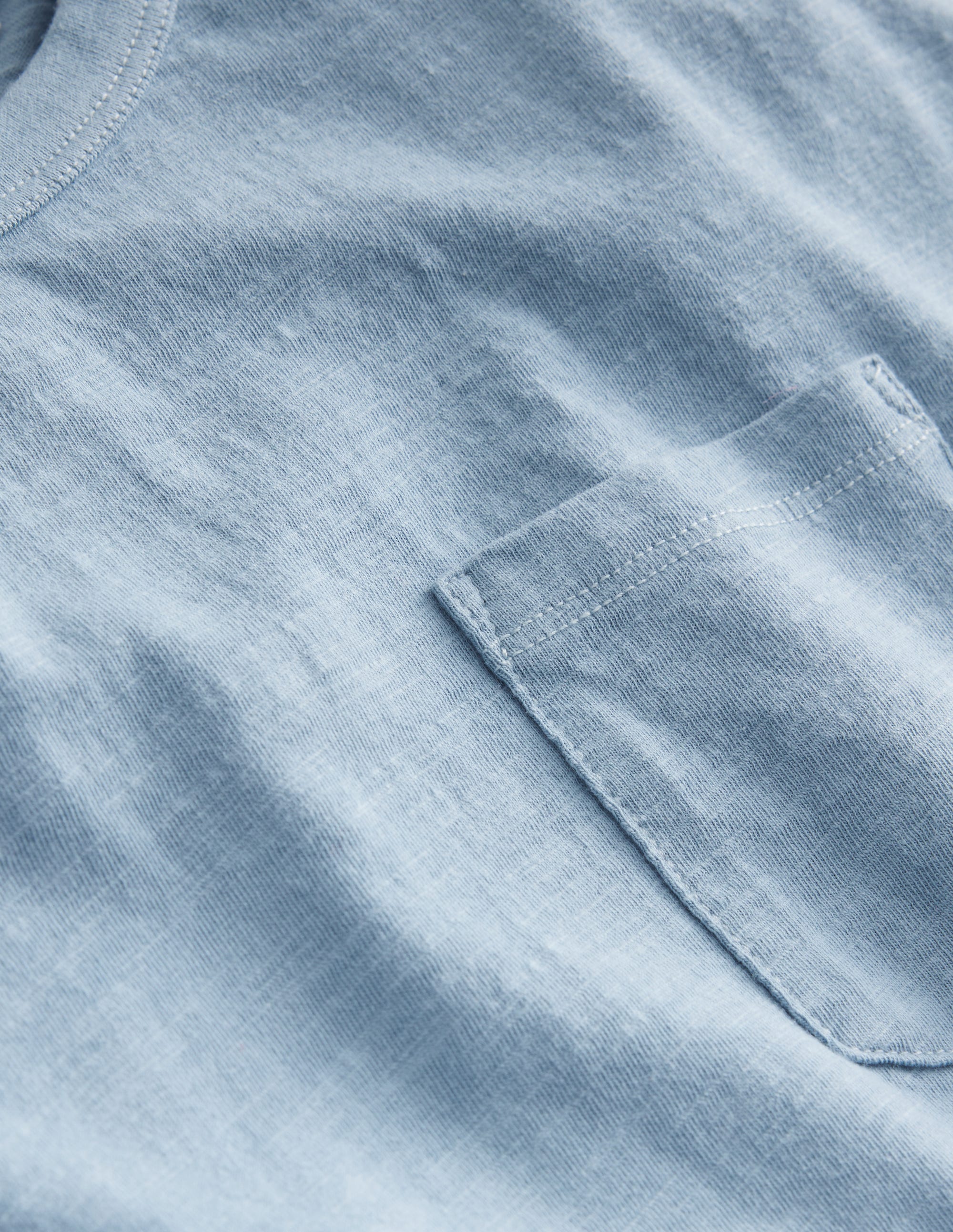Langärmliges T-Shirt im Lagenlook-Kiesblau - Image 3