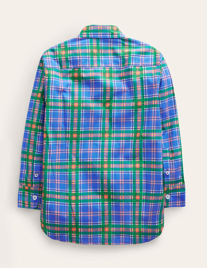 Cotton Shirt-Blue Check-2