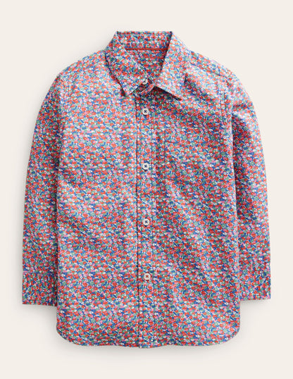 Cotton Shirt-Multi Micro Floral-1