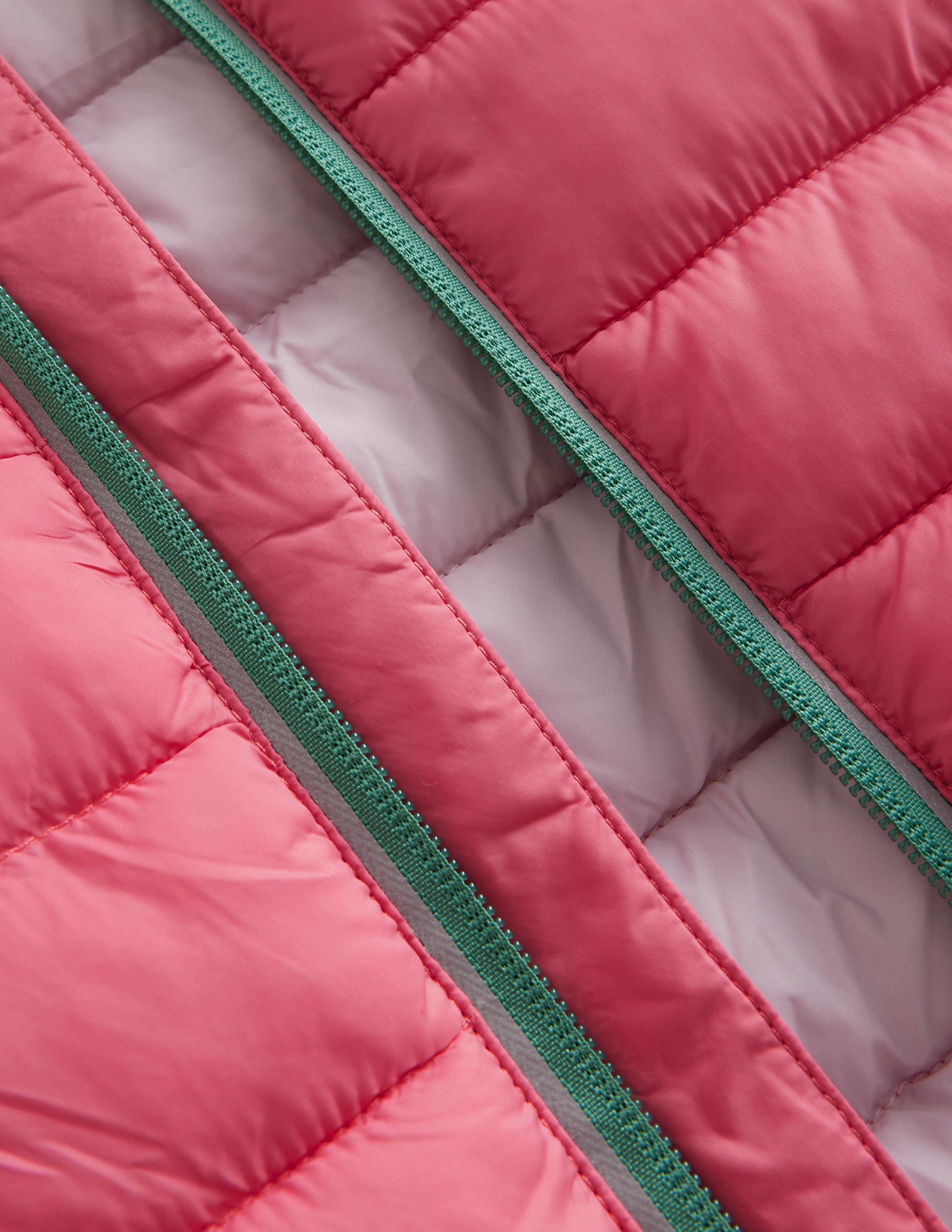 Pack-away Padded Jacket-Rose Red-3