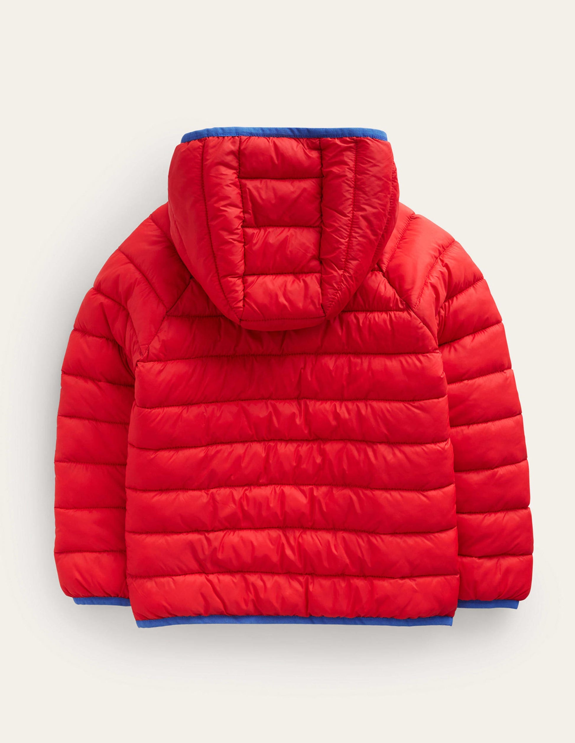 Bequem verstaubare, wattierte Jacke-Blue Cord-2