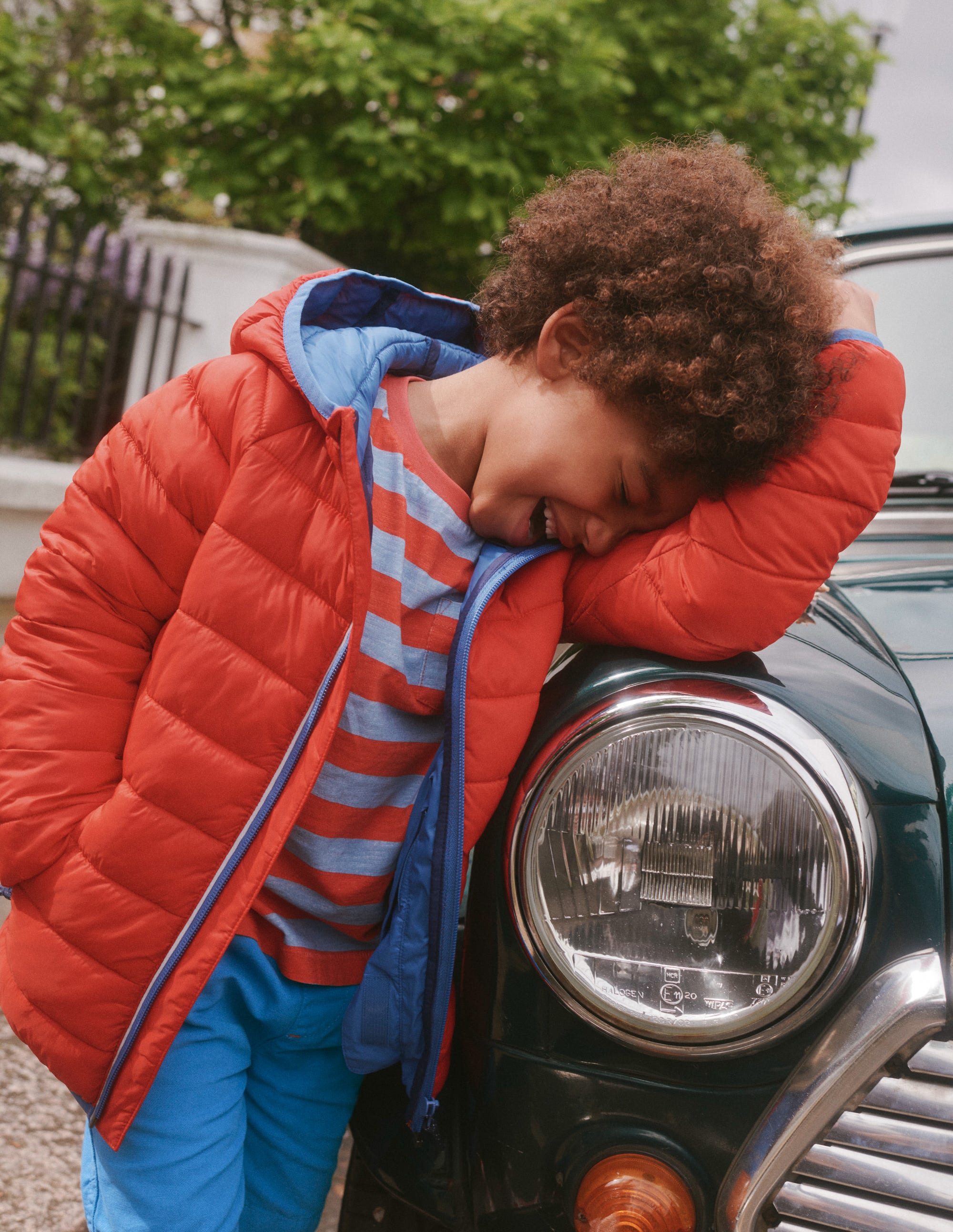 Pack-away Padded Jacket-Rockabilly Red - Image 3