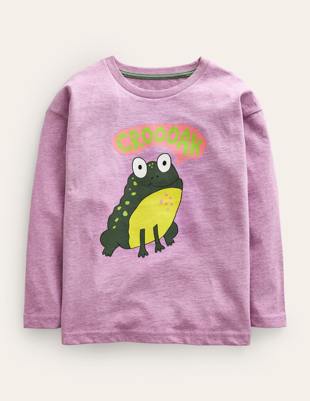 Frog Relaxed T-shirt-Purple Frog-1