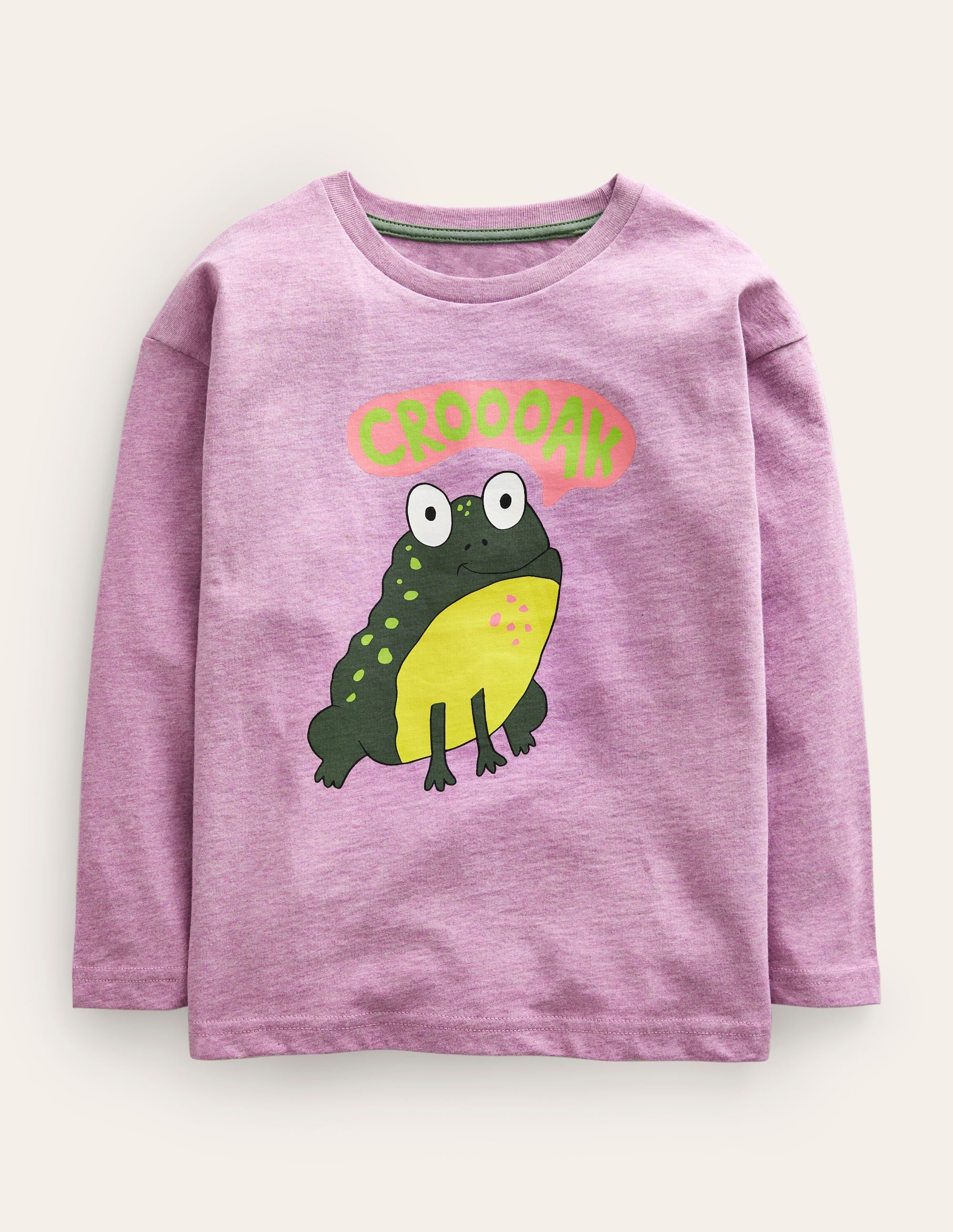 Frog Relaxed T-shirt-Purple Frog - Image 1