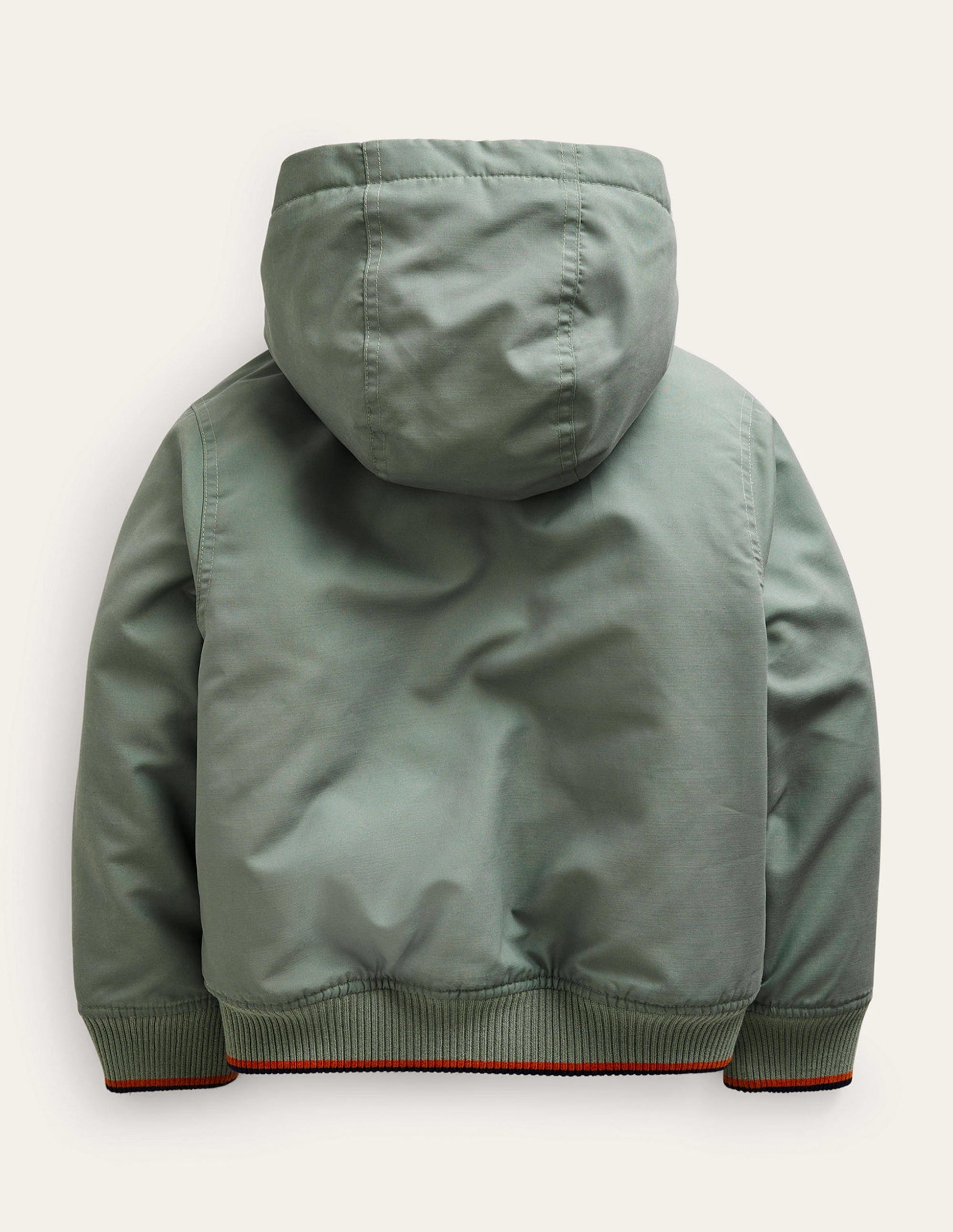 Veste bomber doublée à capuche-Vert poterie-2